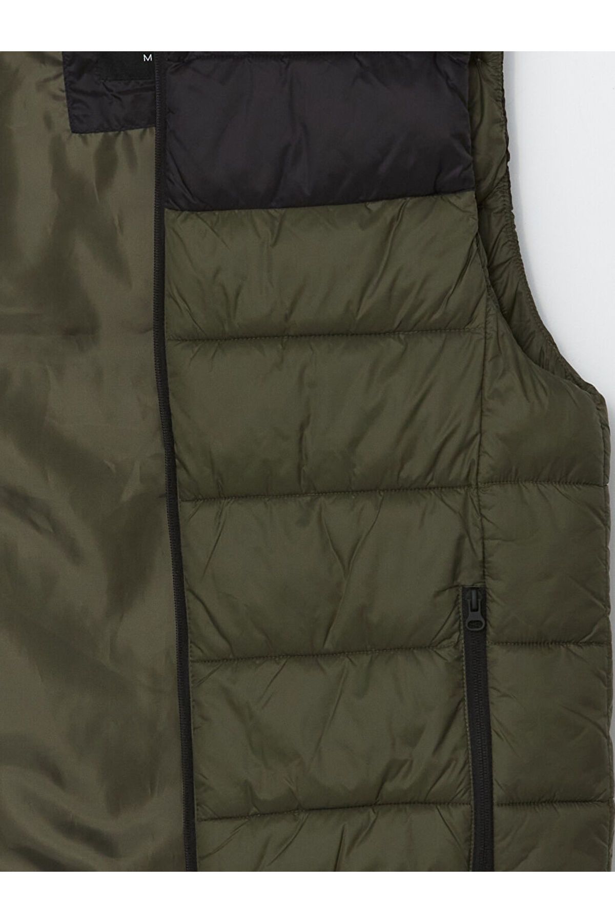 LC Waikiki-Xside Khaki Slim Fit Stand Collar Men's Puffer Vest 8