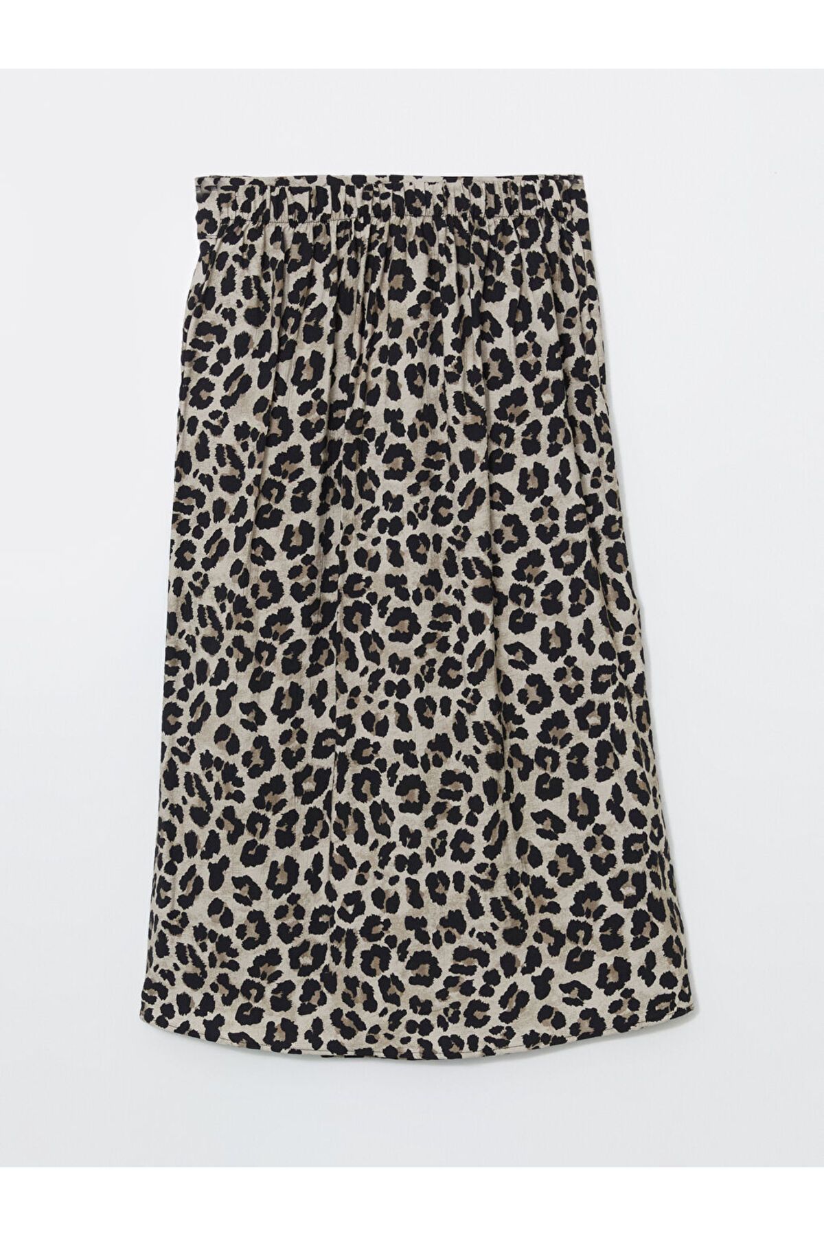 LC Waikiki-Γυναικεία φούστα LCWAIKIKI Classic Elastic Waist Leopard Print 6