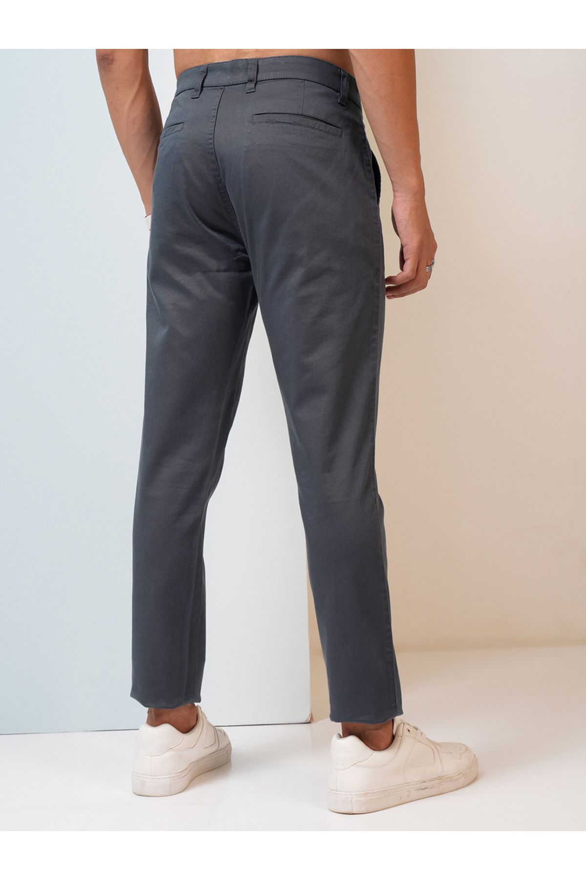 Highlander By Styli-Mid Rise Regular Fit Chino Trousers 3