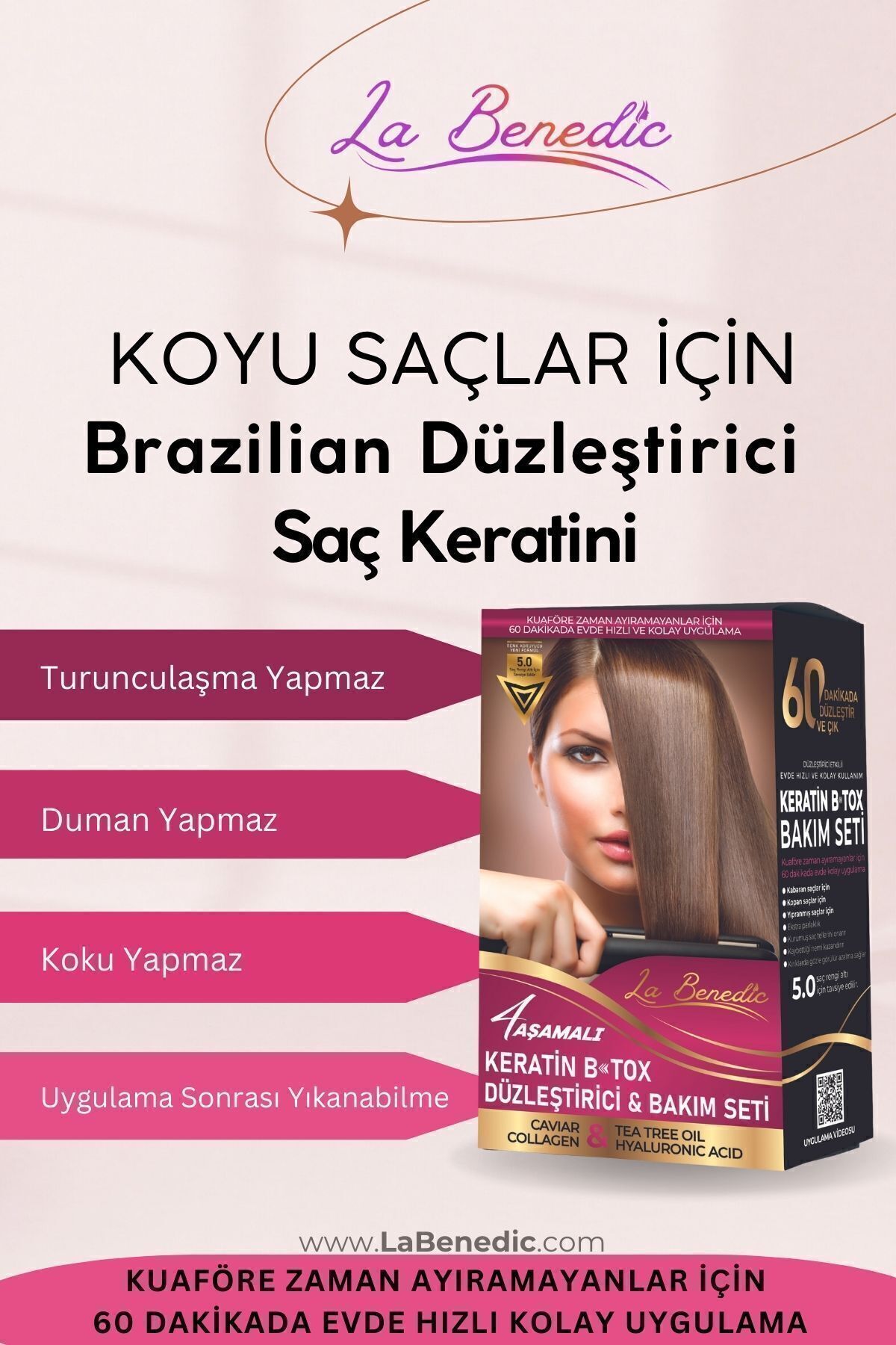 Ekonomik 3'lü Keratin Botox Onarıcı Ve Düzleştirici Full Set (KOYU RENKLİ SAÇLAR IÇİN) — ST00010-2 — تصویر 7 از 9