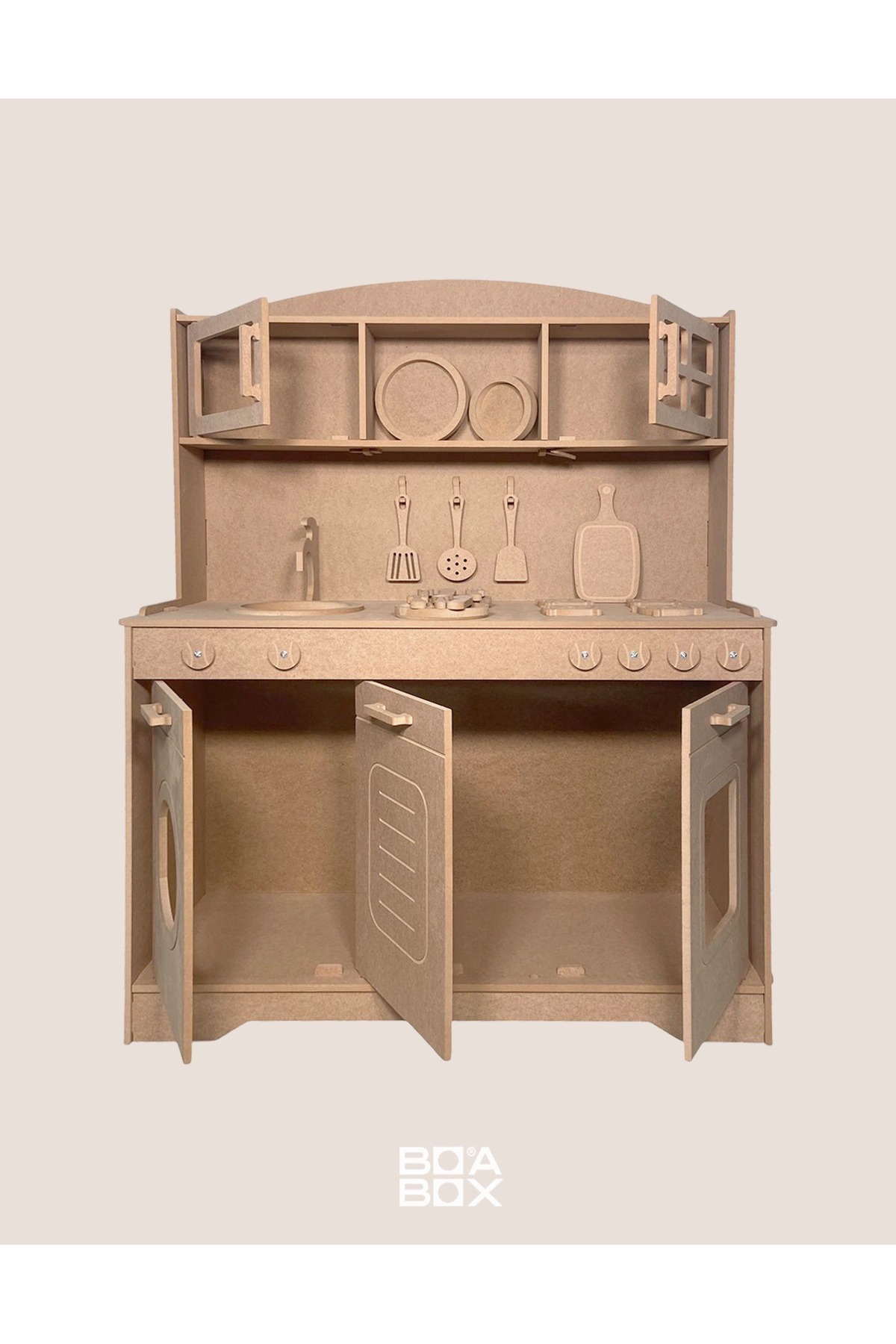 آشپزخانه اسباب‌بازی چوبی