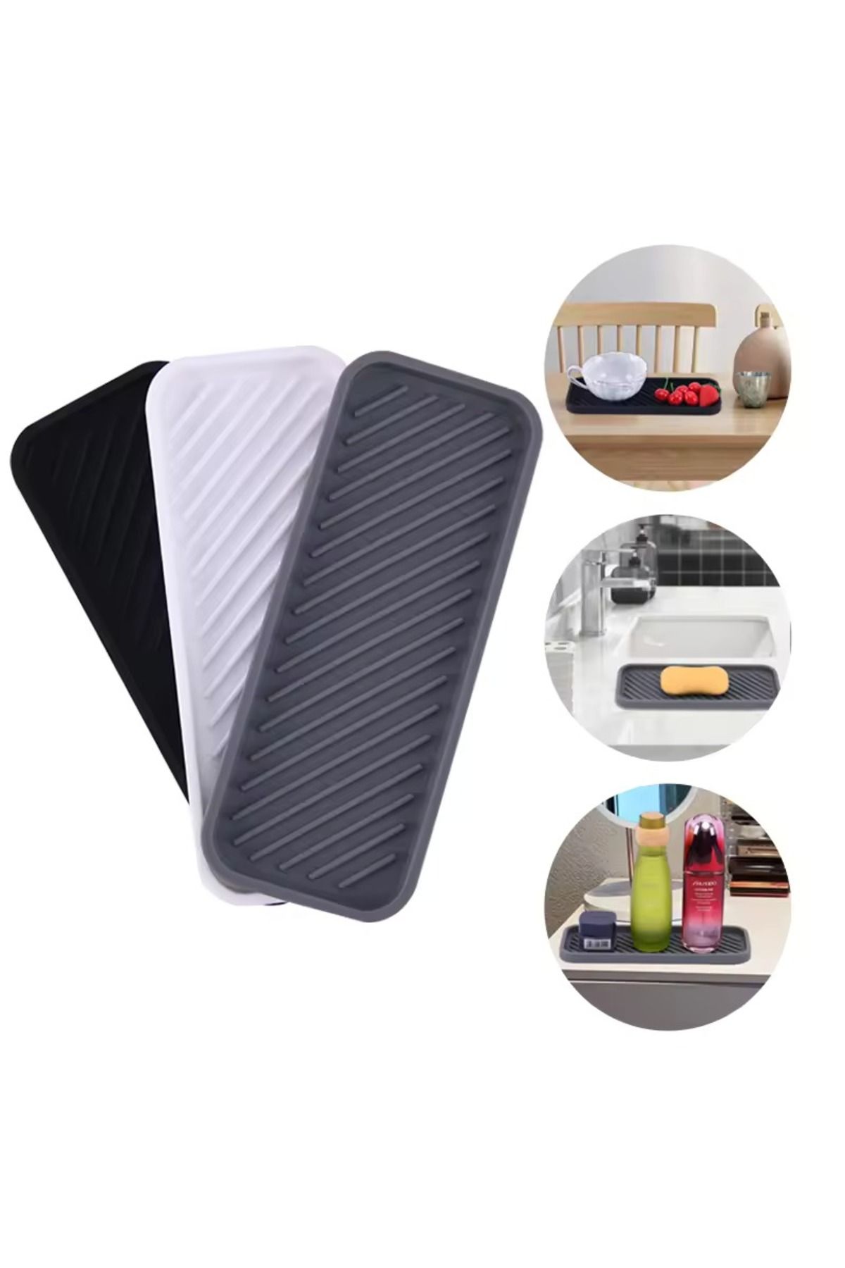 Home Silikon Yağdanlık Altlığı Sabunluk Altlığı Silikon Düzenleyici