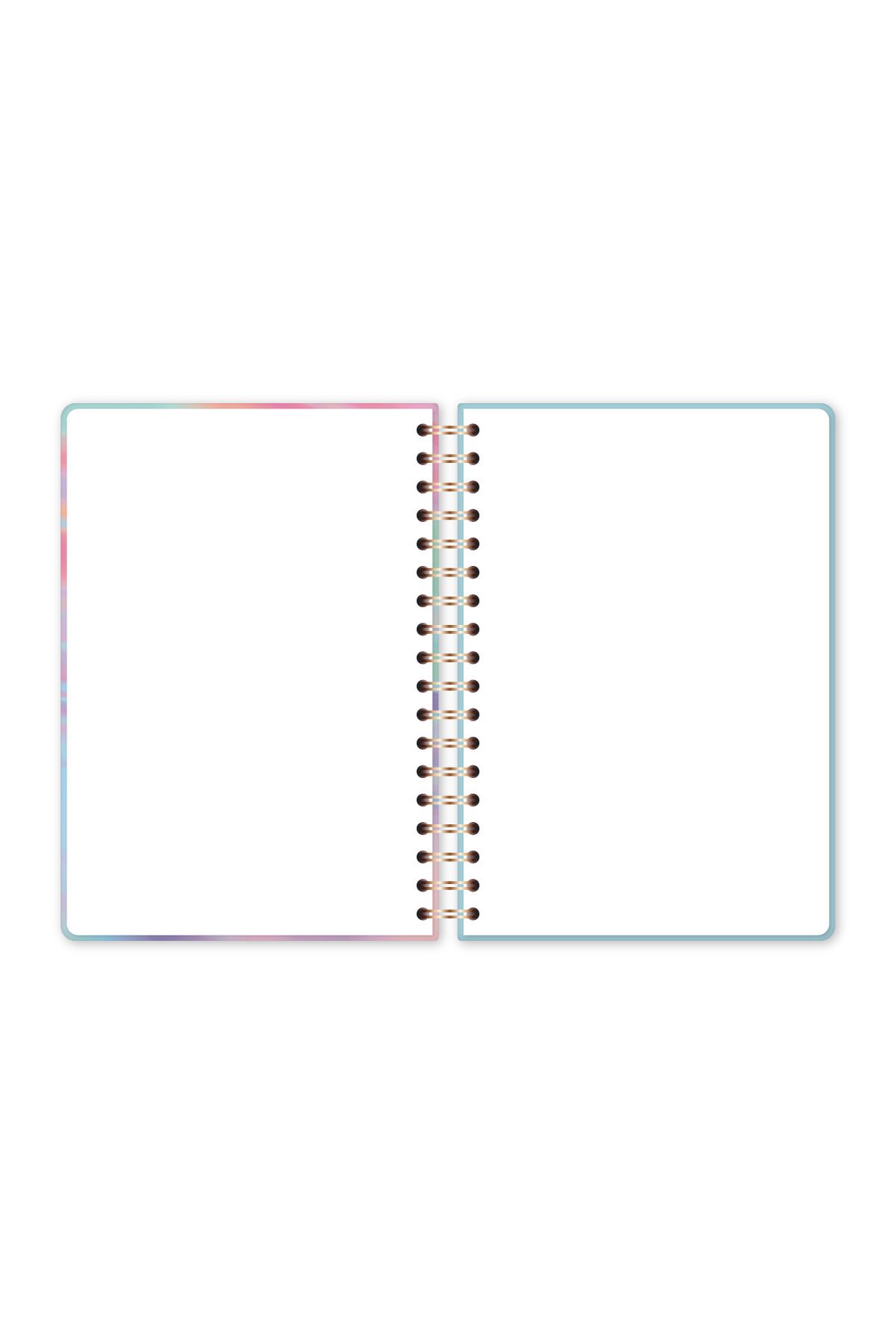 PAPERORA-17X24 Spiral Elastic Hard Cover Plain-Lineless Notepad Abstract 8