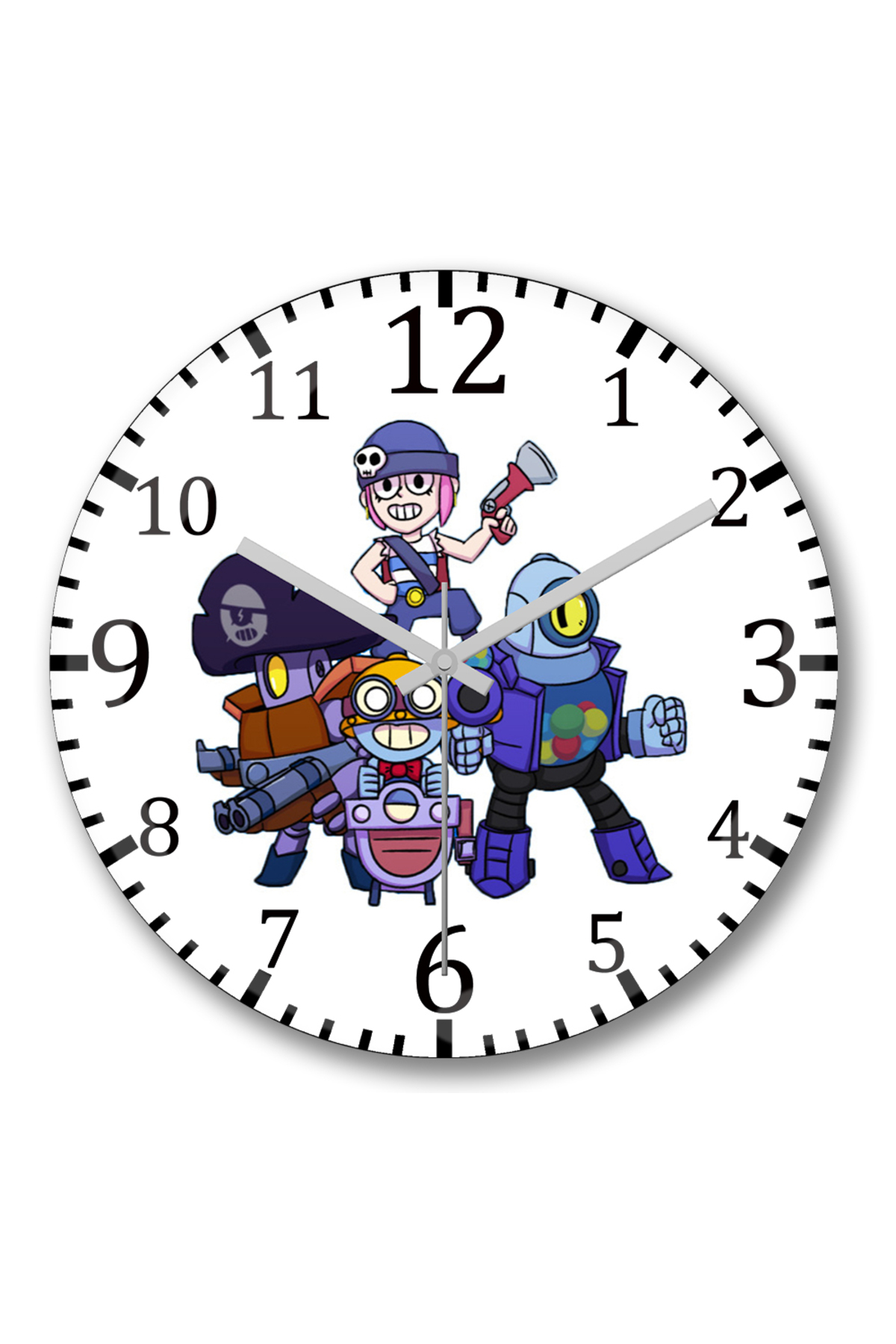 BASKI DÜNYASI Carl Darryl Rico and Penny Brawl Stars Wall Clock Curved ...