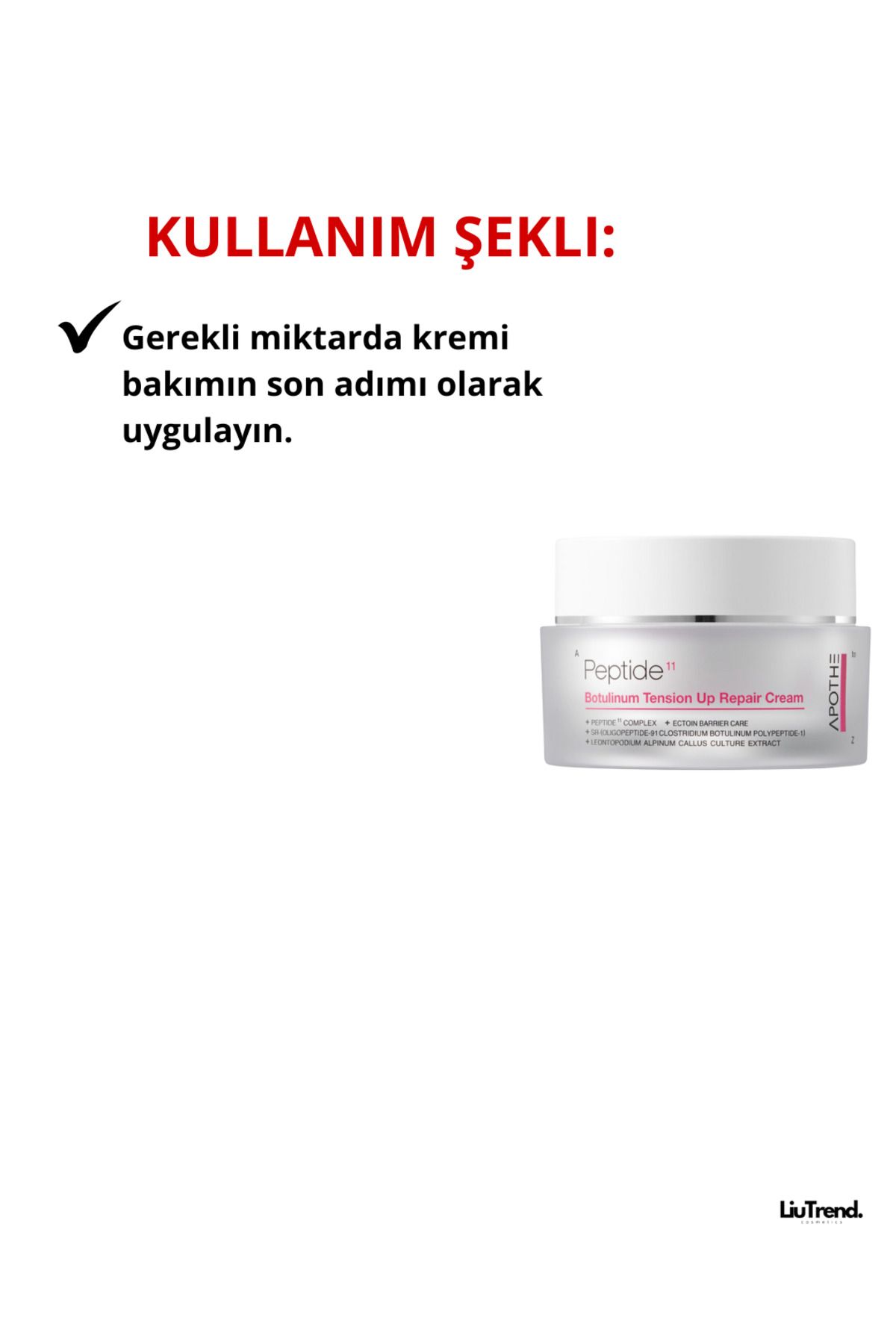 APOTHE-Peptide 11 Botulinum Tension up Repair Cream 50 ml Liposomal Firming Cream with Botulin 5