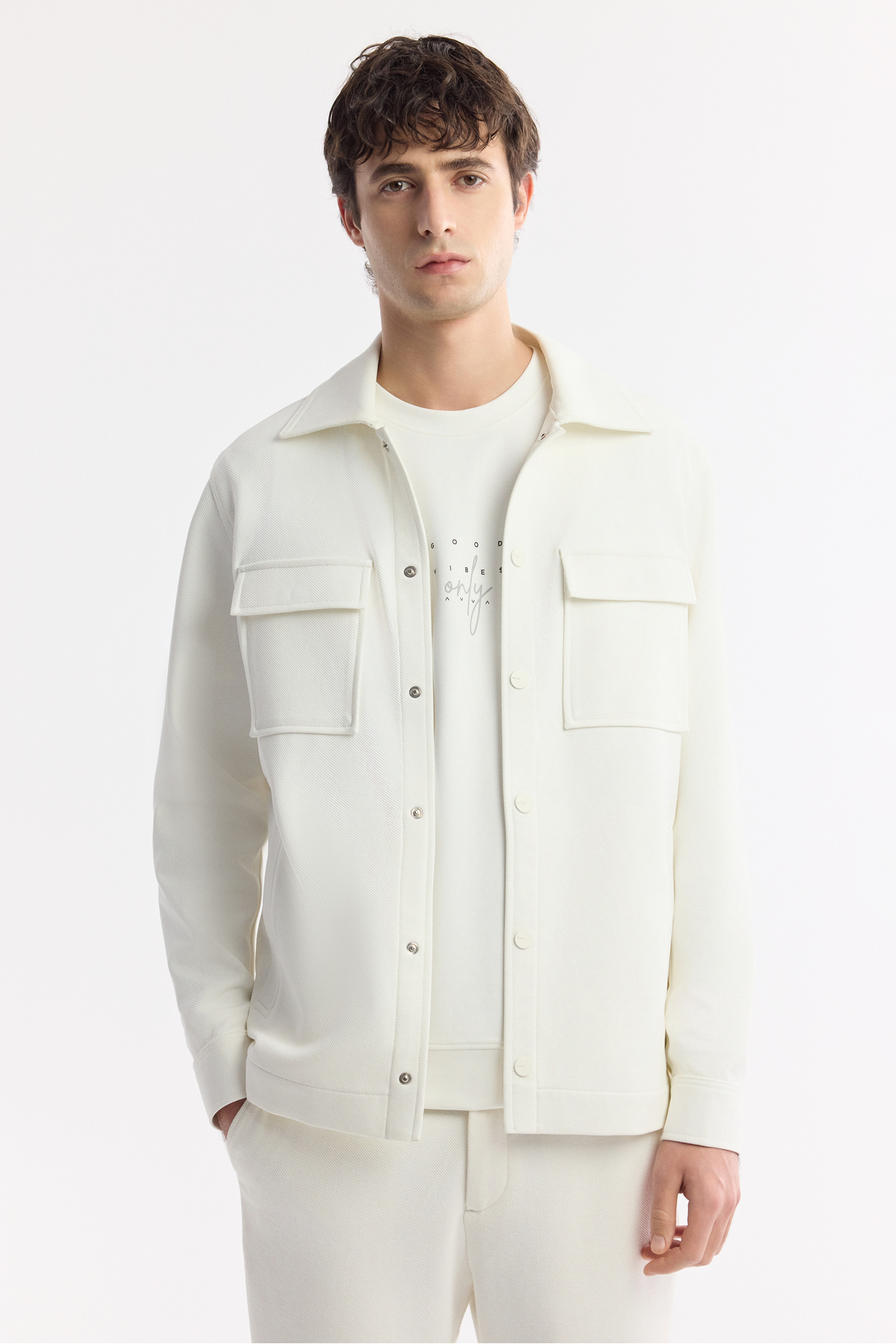 پیراهن مردانه راسته آستین بلند | آوا Avva A51Y2048 - تصویر 5