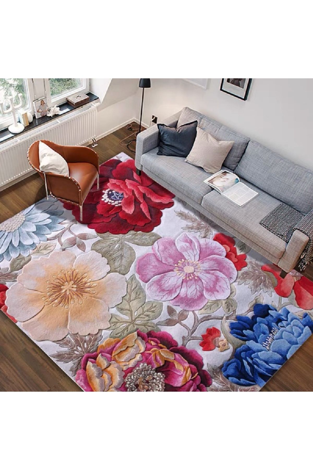 sharpdo-Soft Indoor Large Modern Area Rugs Shaggy Patterned Fluffy Carpets Suitable 5