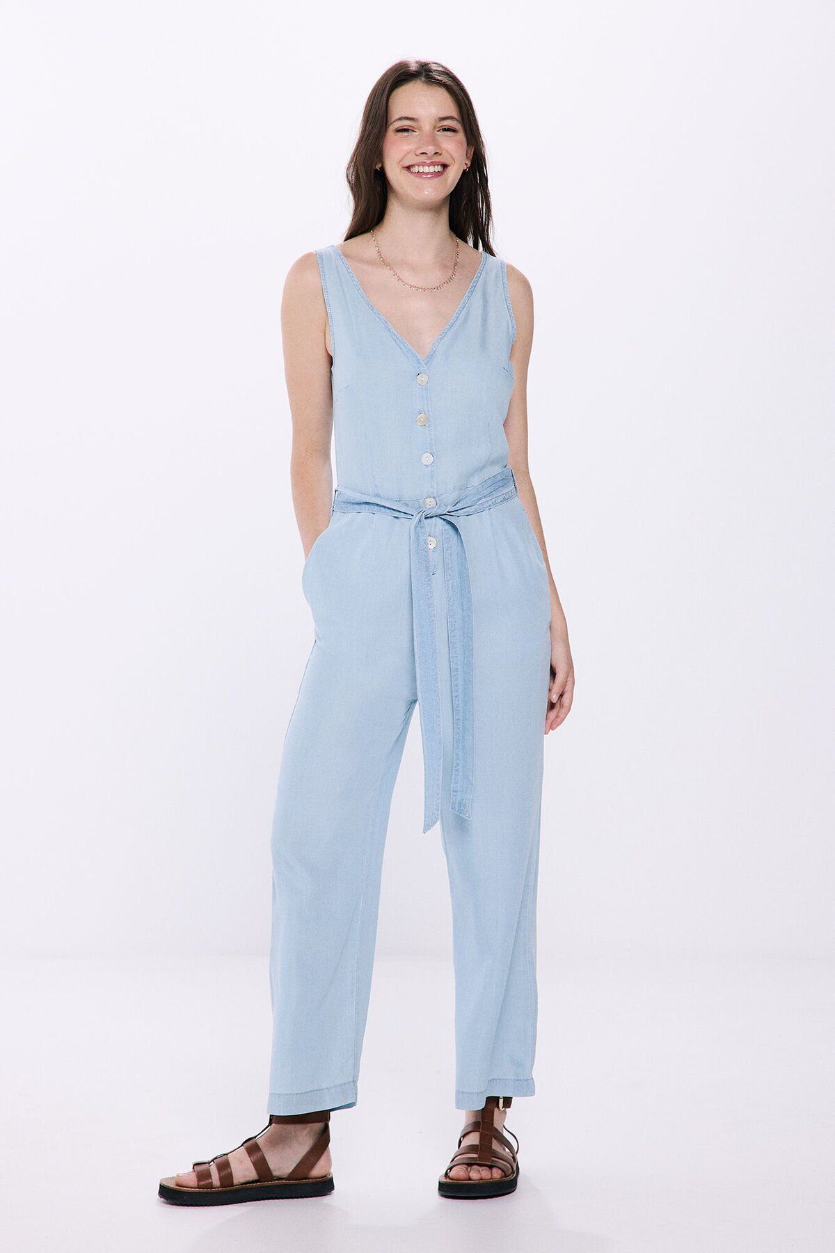 Springfield-Tencel strappy jumpsuit 1