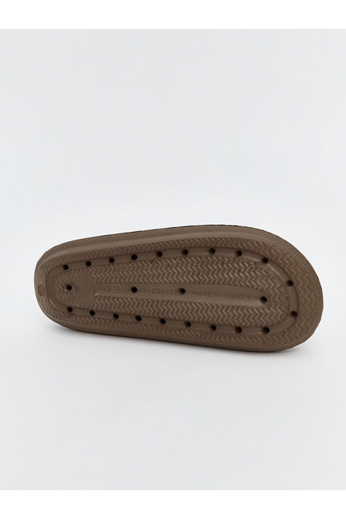 LC Waikiki-Lcw Steps Brown Single Band Printed Men's Slippers 4
