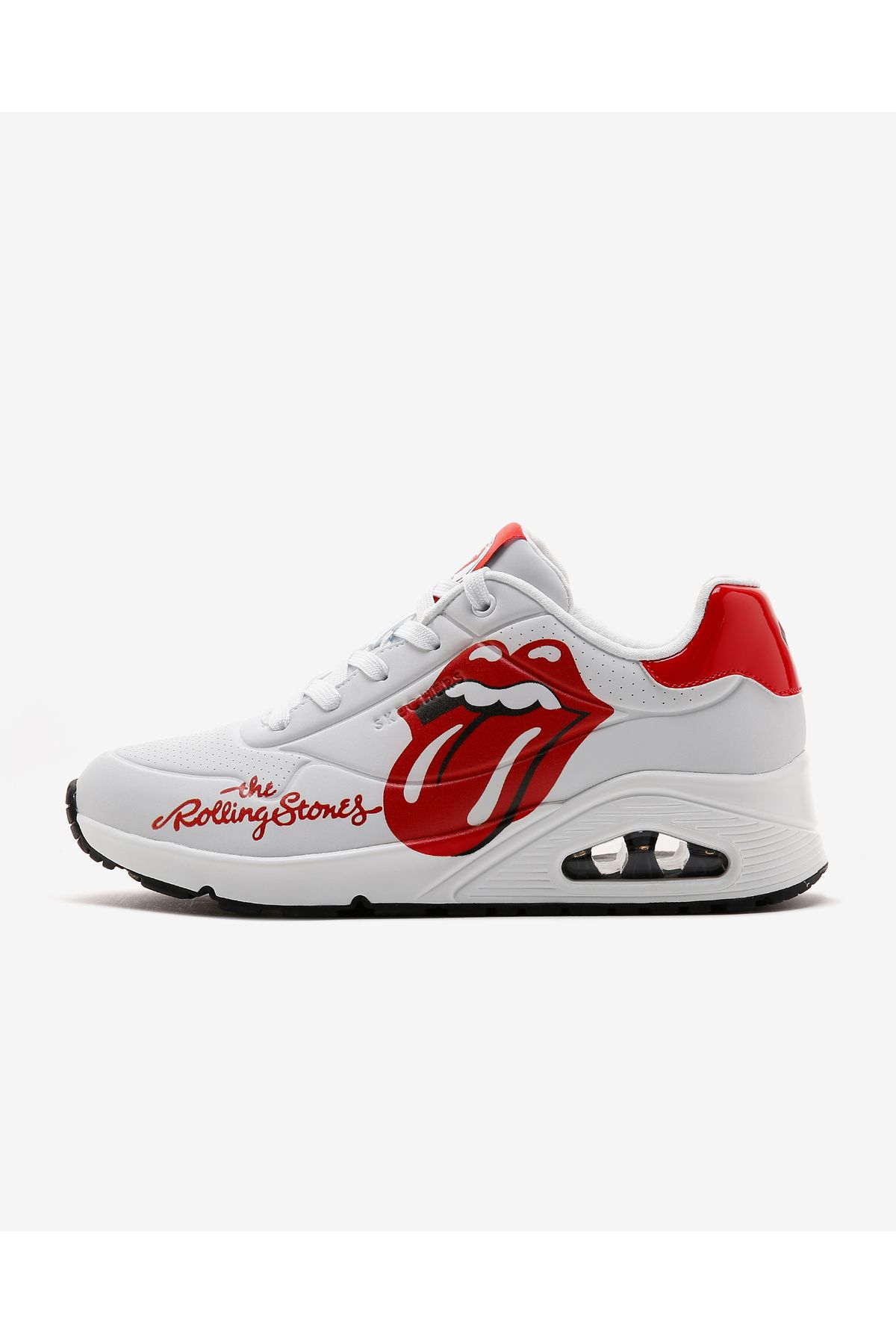 Uno - Rolling Stones Single! کفش کتانی سفید زنانه 177965 Wrd Skechers