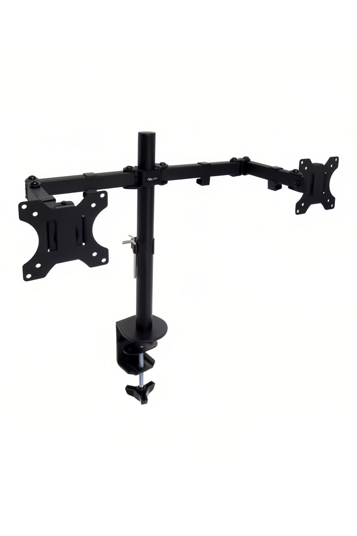 Arabest-Adjustable Dual Monitor Desk Mount ,Sleek Black Design for Optimal TV and Monitor Support 1