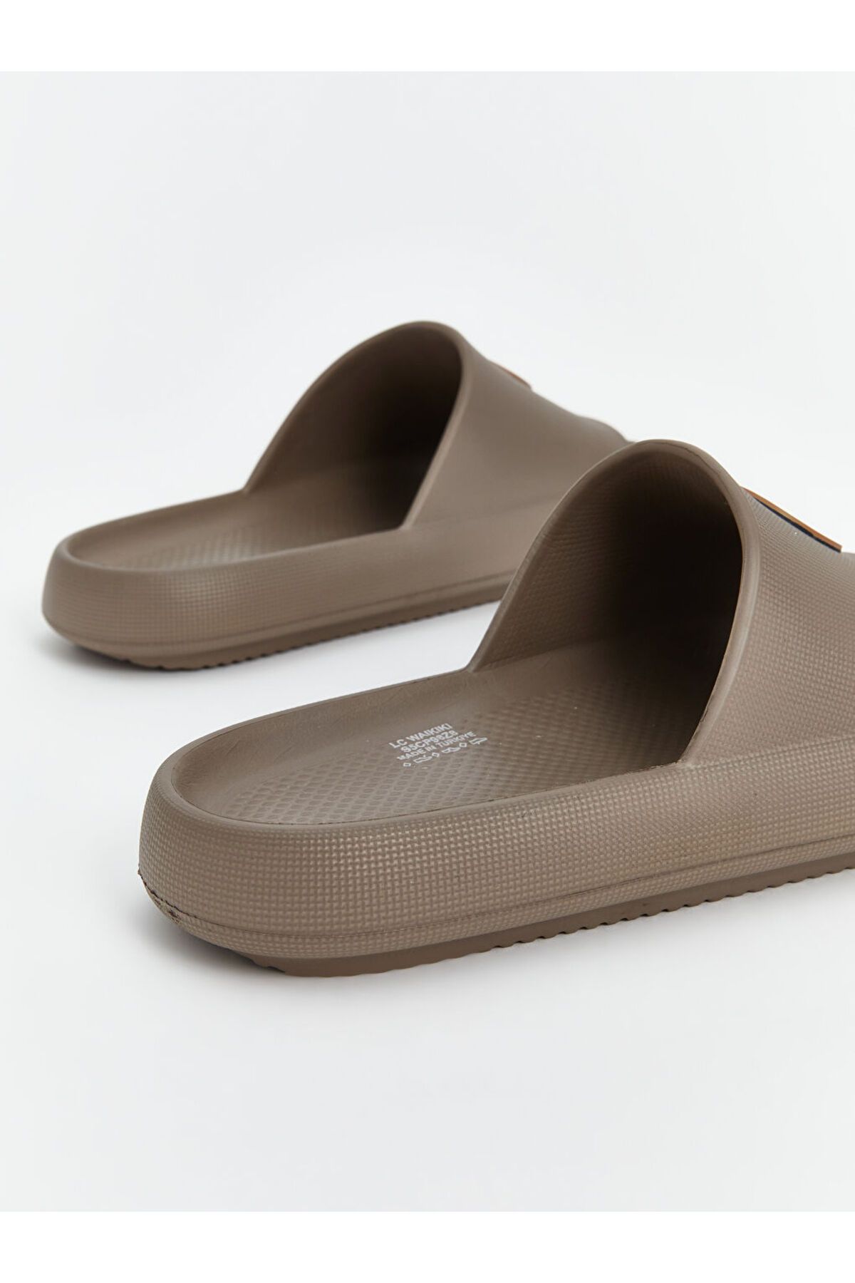 LC Waikiki-Lcw Steps Brown Printed Single Strap Men's Slippers 5