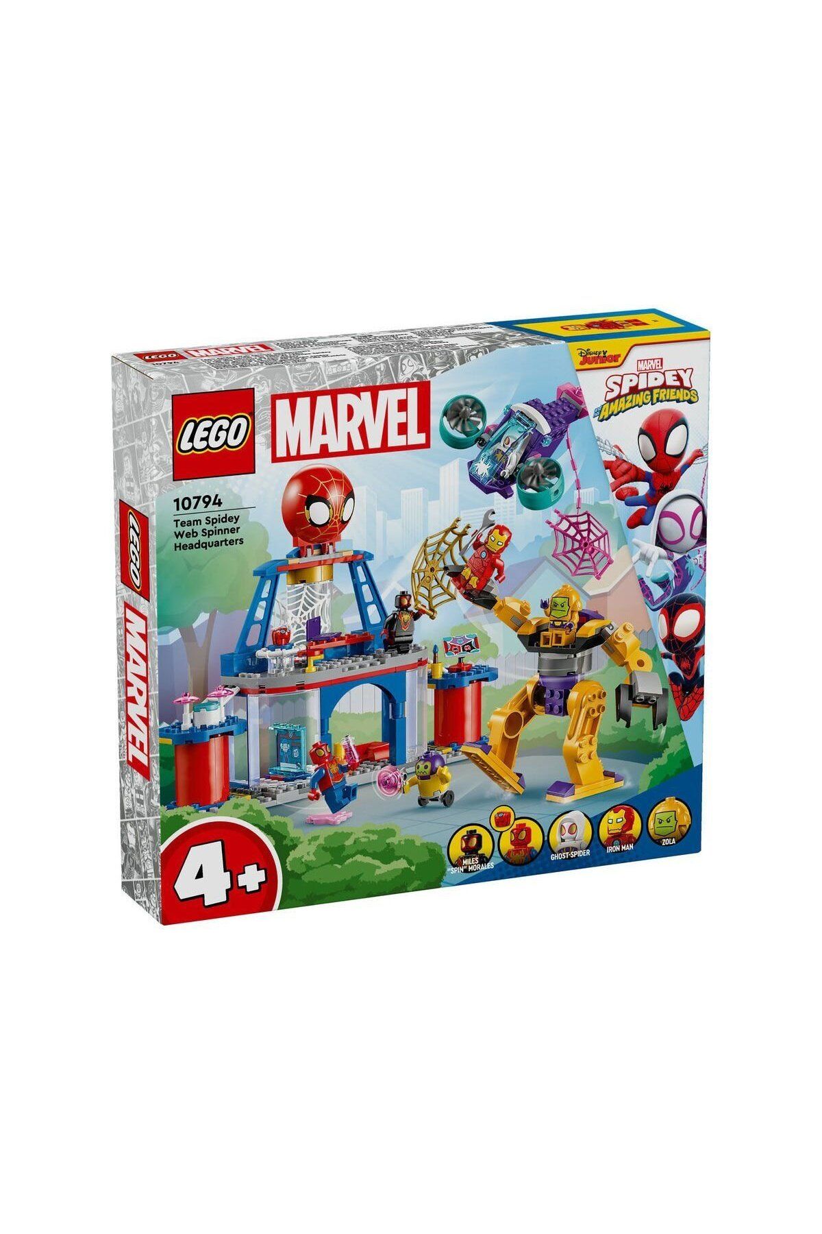 Neco 10794 Le go Mar vel Spidey - Spidey Takımı Ağ Örücü Karargahı 193 parça +4 yaş