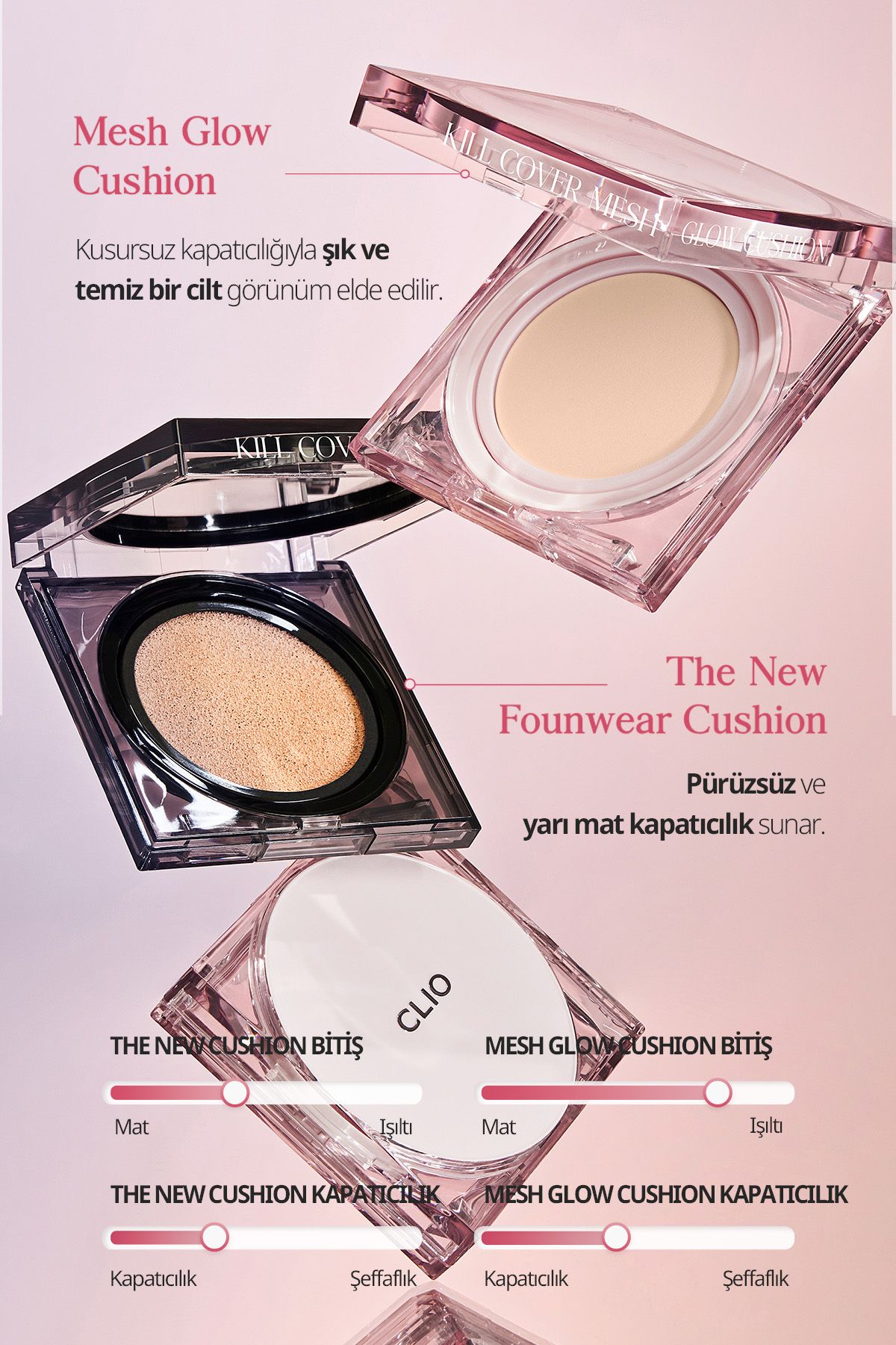 CLIO-Clio Kill Cover Mesh Glow Cushion - Intense Moisture, Radiance, Refill Spf50+Pa++++ (4 Ginger) 8