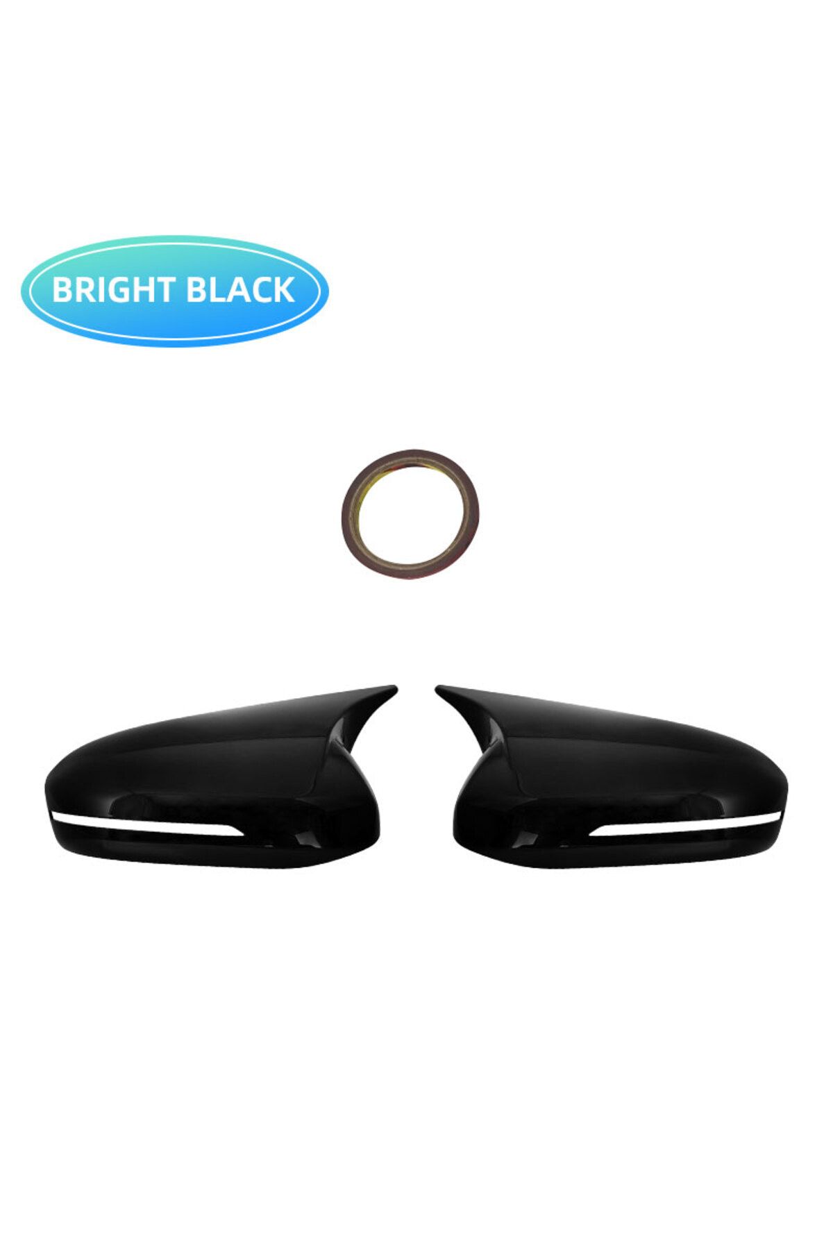 Choice-Bright black Carbon Fiber Rearview Mirror Cover Side Door Mirror Caps Protector for KIA K5 Optima 20 1