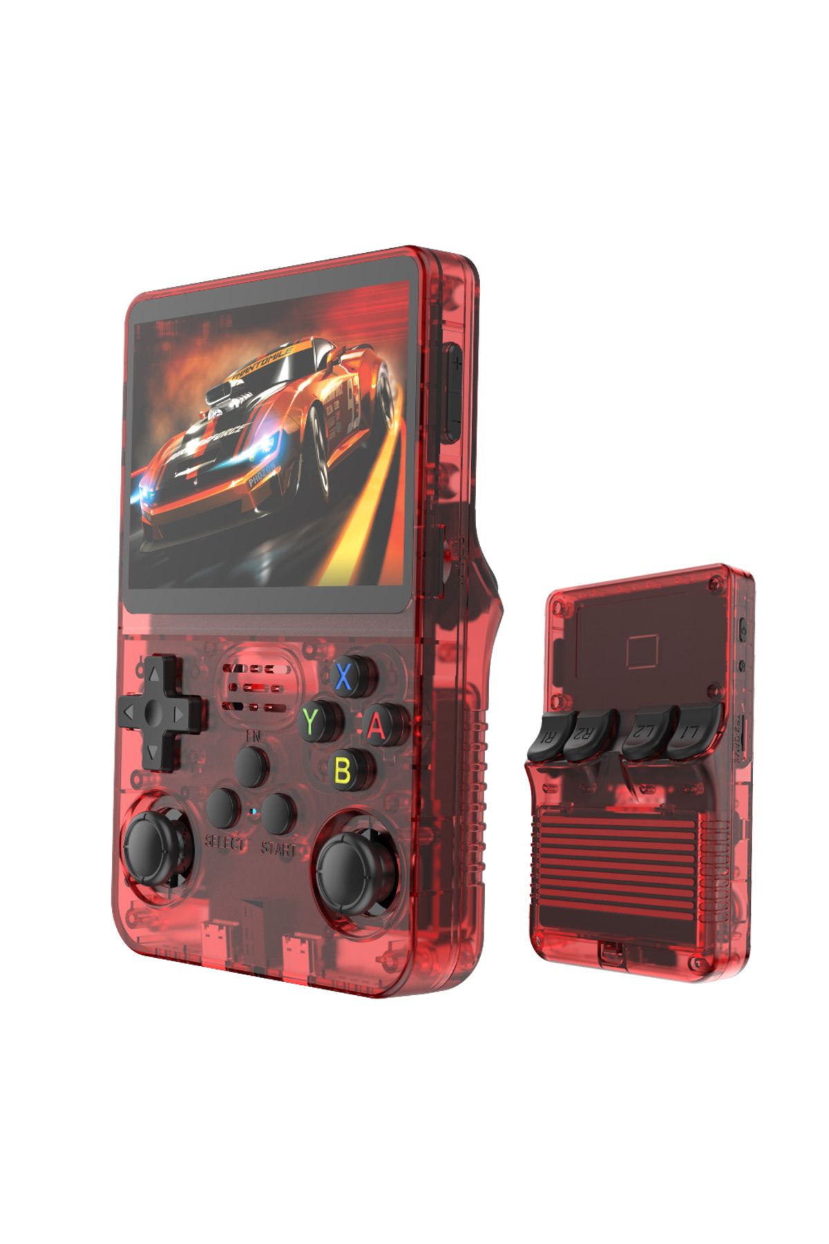 Choice-Red 64G BOYHOM R36S Retro Handheld Video Game Console Linux System 3.5 Inch IPS Screen R35s Pro Port 1