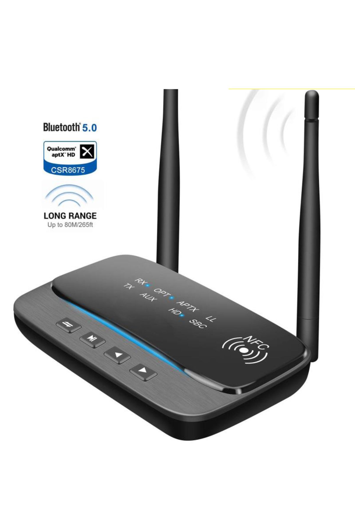 Choice-Model BT-B21 80M CSR8675 Aptx Low Latency HD Bluetooth 5.0 Audio Transmitter Receiver SPDIF 3.5mm 3. 1
