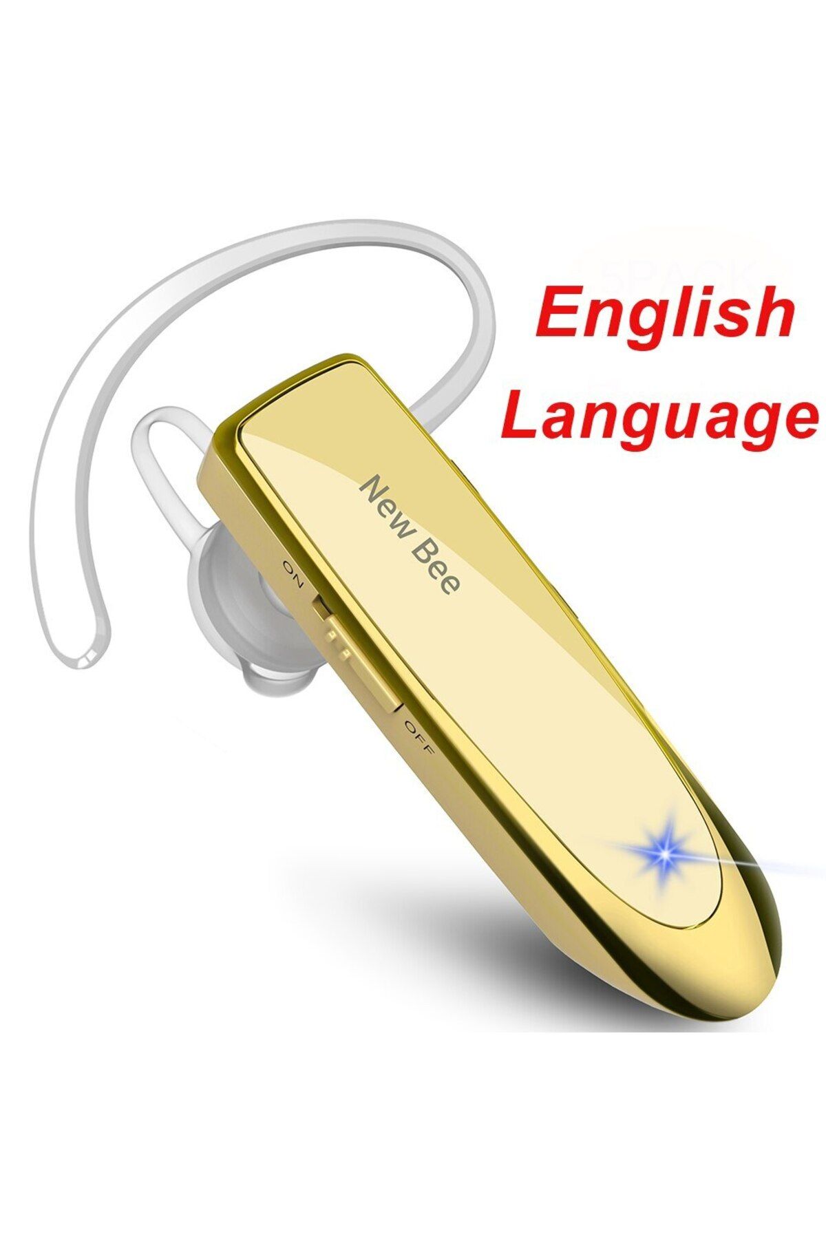 Choice-B41 EN Gold No bag New Bee B41 Wireless Bluetooth 5.0 Earphones Hands-Free Mini Headset 22H Music Pl 1