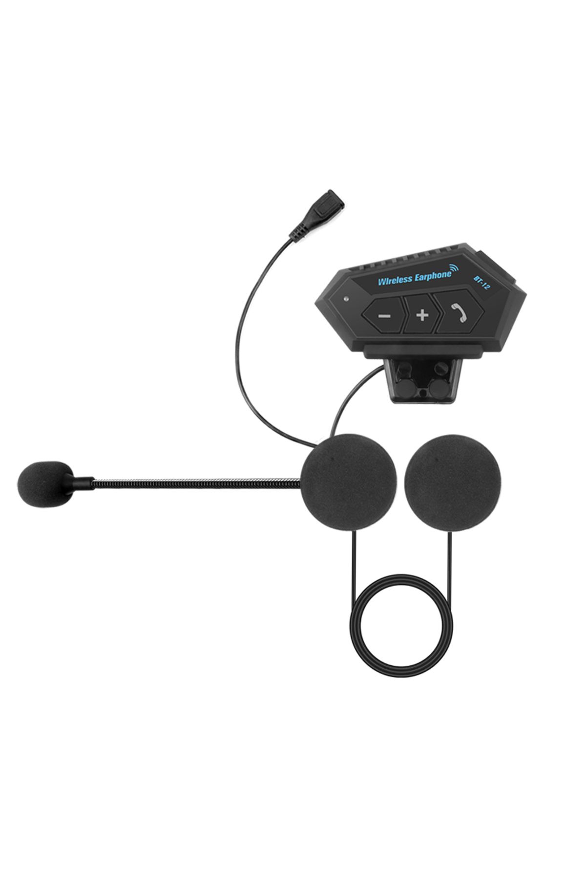 Choice-BT12 Motorcycle BT Helmet Headset Wireless Hands-free call Kit Stereo Anti-interference Waterproof M 1