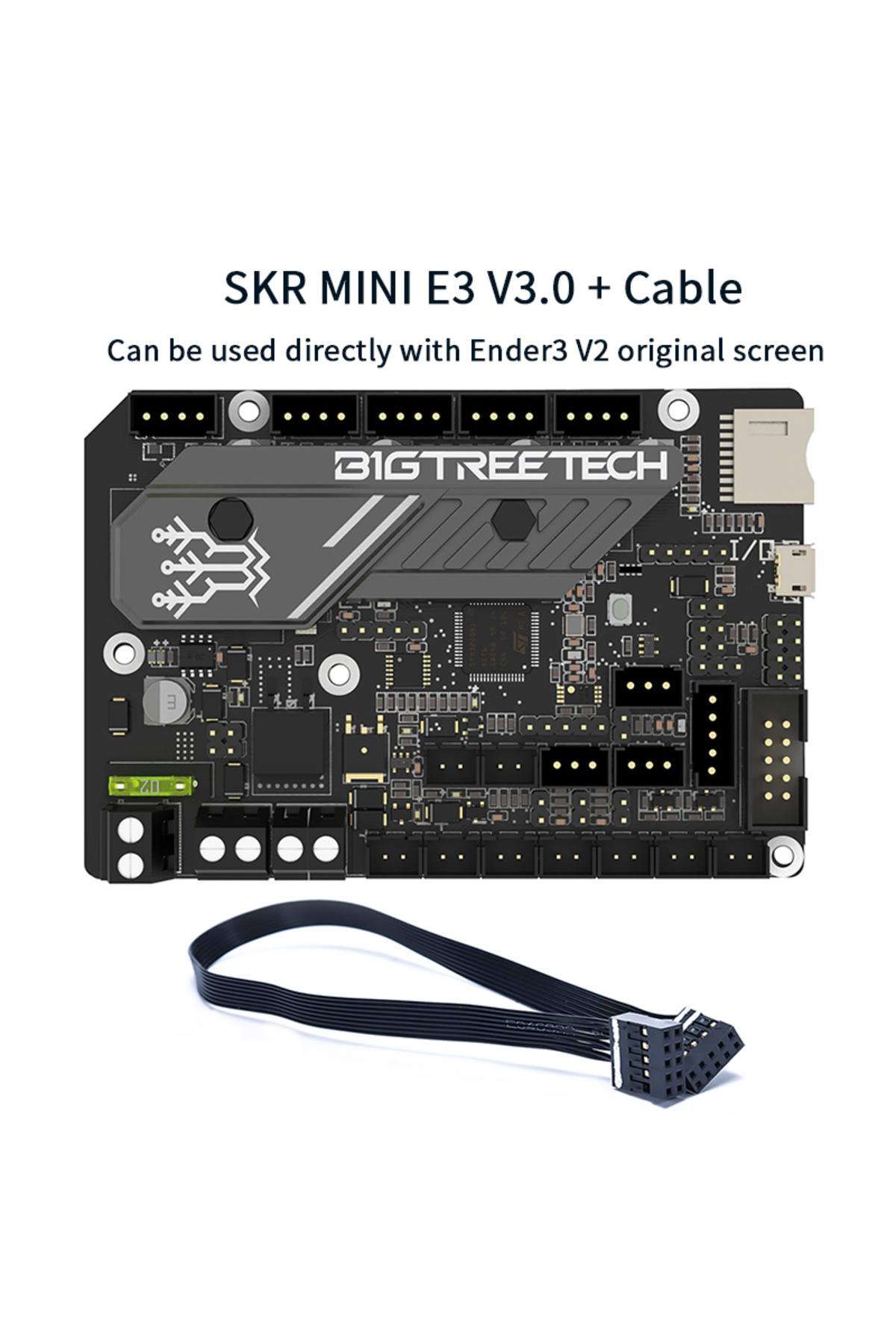 Choice-With Cable BIGTREETECH BTT SKR Mini E3 V3.0 Motherboard With TMC2209 UART VS SKR 2 3D Printer Mainbo 1