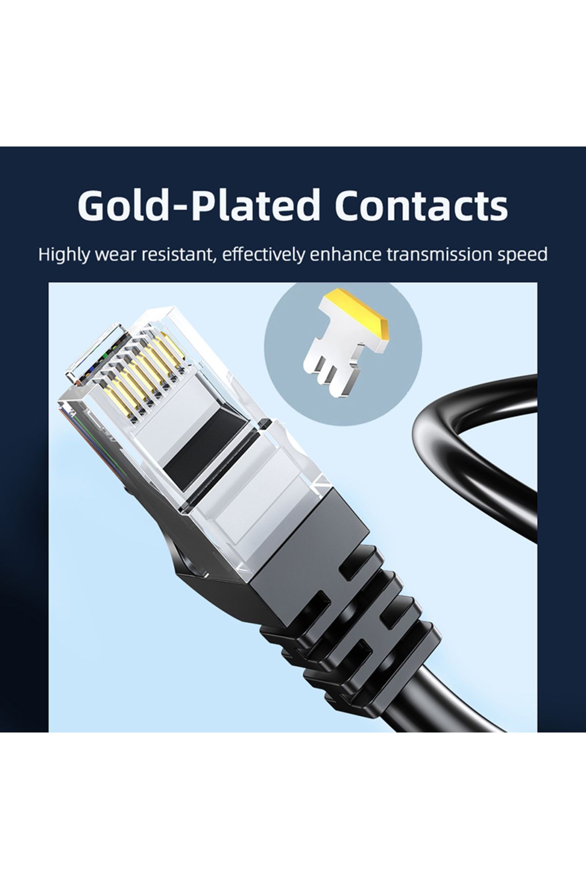 Choice-كابل إيثرنت CYANMI بطول 1 متر وكابل شبكة Cat6 UTP RJ45 بطول 10 أمتار و50 مترًا لوضع الإنترنت على جهاز الكمبيوتر الشخصي PS 4