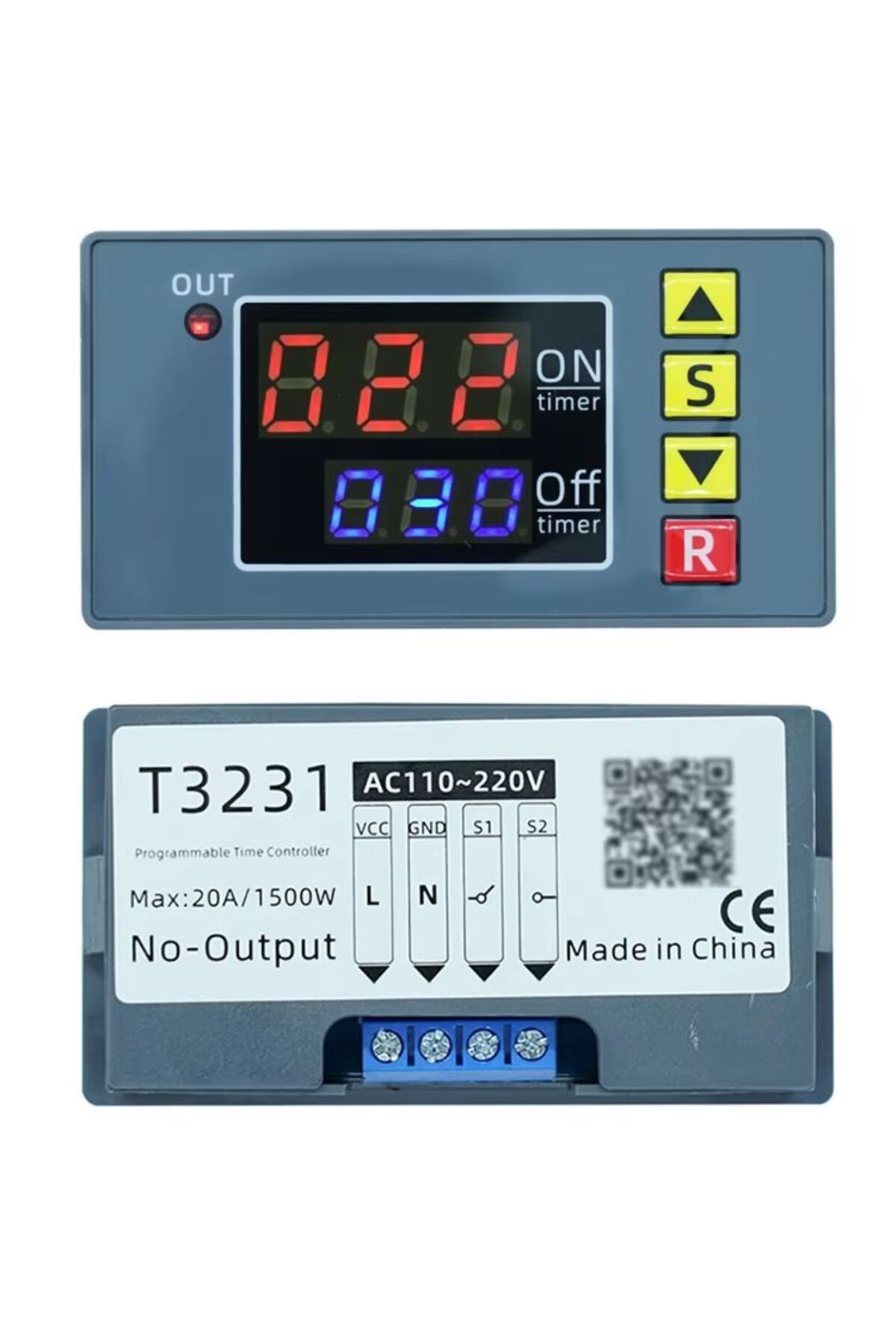 Choice-Dc 12v Dc 12v 24v Ac 110 220v Digital Time Delay Relay Module Cycle Delay Timer Red Blue Dual Led Di 7