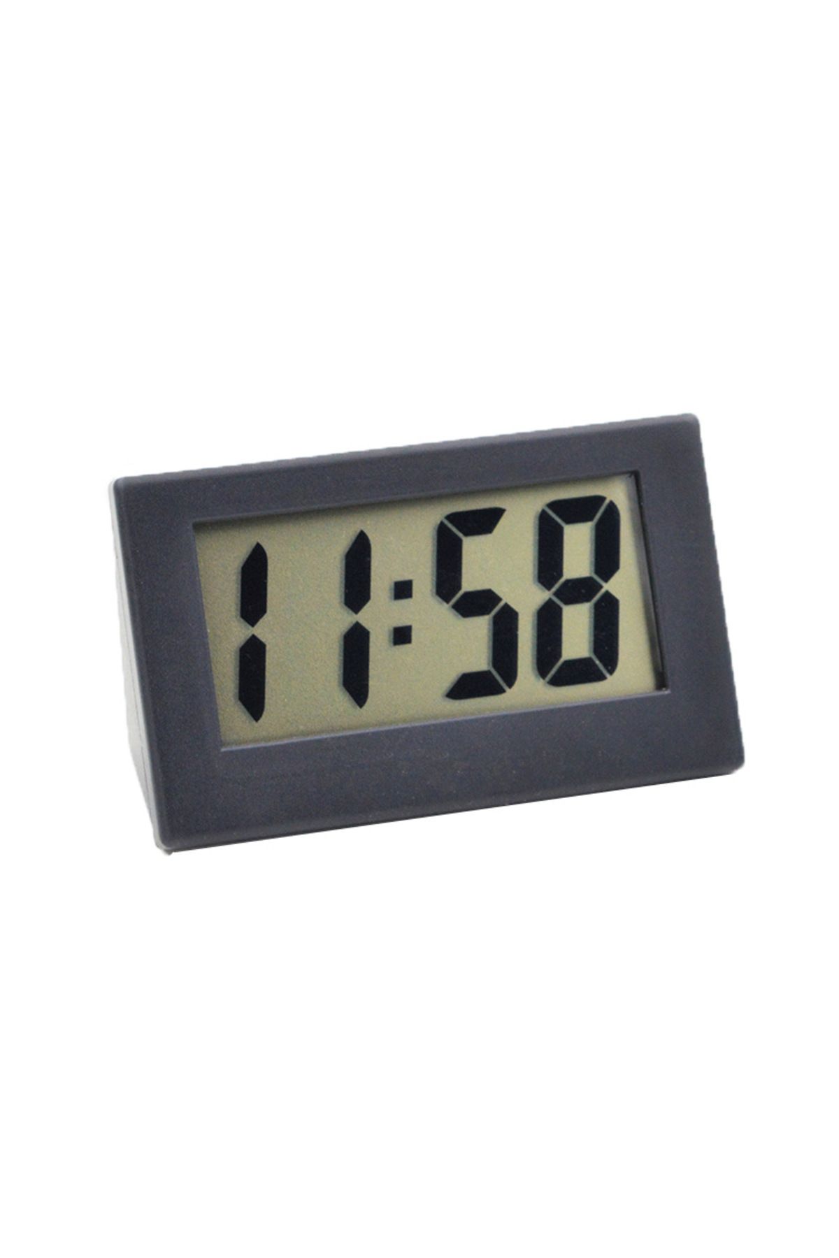 Choice-Black 5.2*2*3.5cm Mini Portable Desk Clock 12hour Time Display Digital Clock With Date Electronic T 1