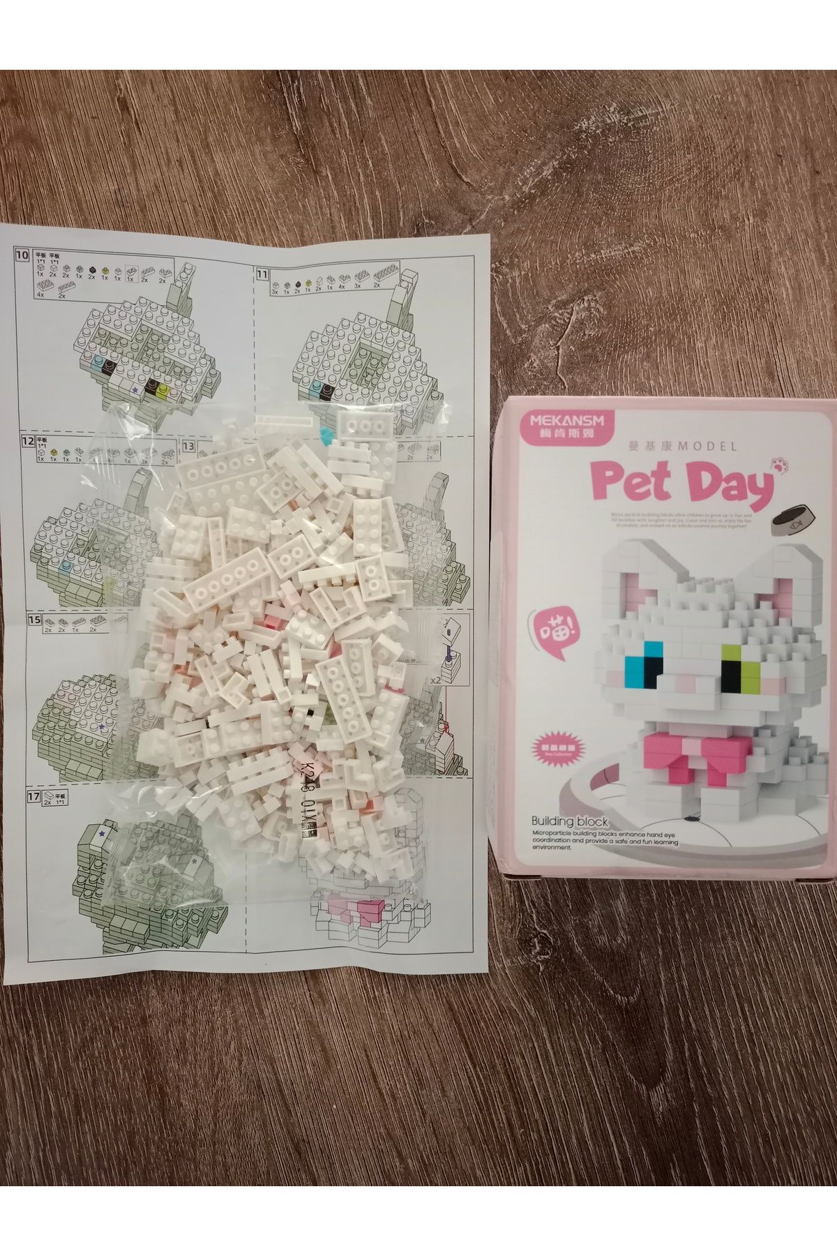purple dragon-Van Cat Bricks Set, Tiny Piece Building Blocks, Building Blocks 3