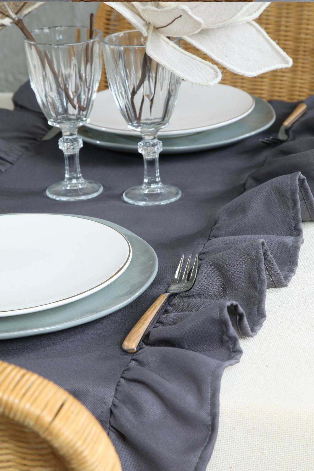 cotton maison-Poli Volanat Runner 40x110 Cm 4