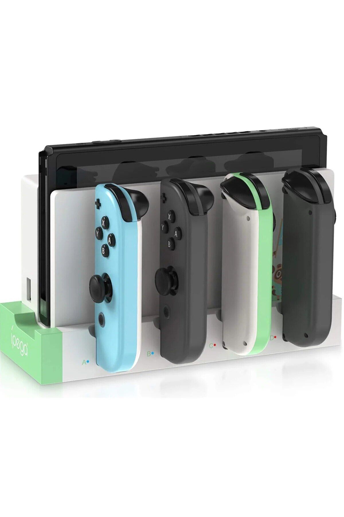 Choice-green IPEGA PG-9186 Joycon Charging Dock Station for Switch&OLED - Charges Up To 4 Controllers, Comp 1