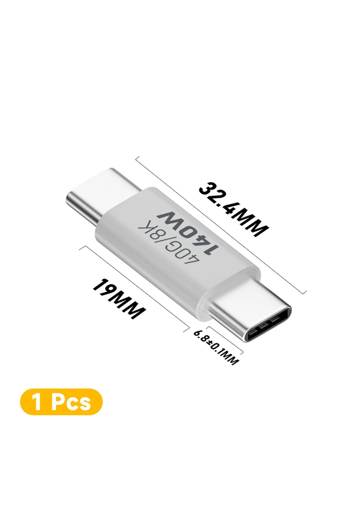 Choice-3 Pd140w Usb C Female To Male Adapter Pd 3.1 Thunderbolt 3 40 Gbps Data Transfer 8k@60hz Extension . 1