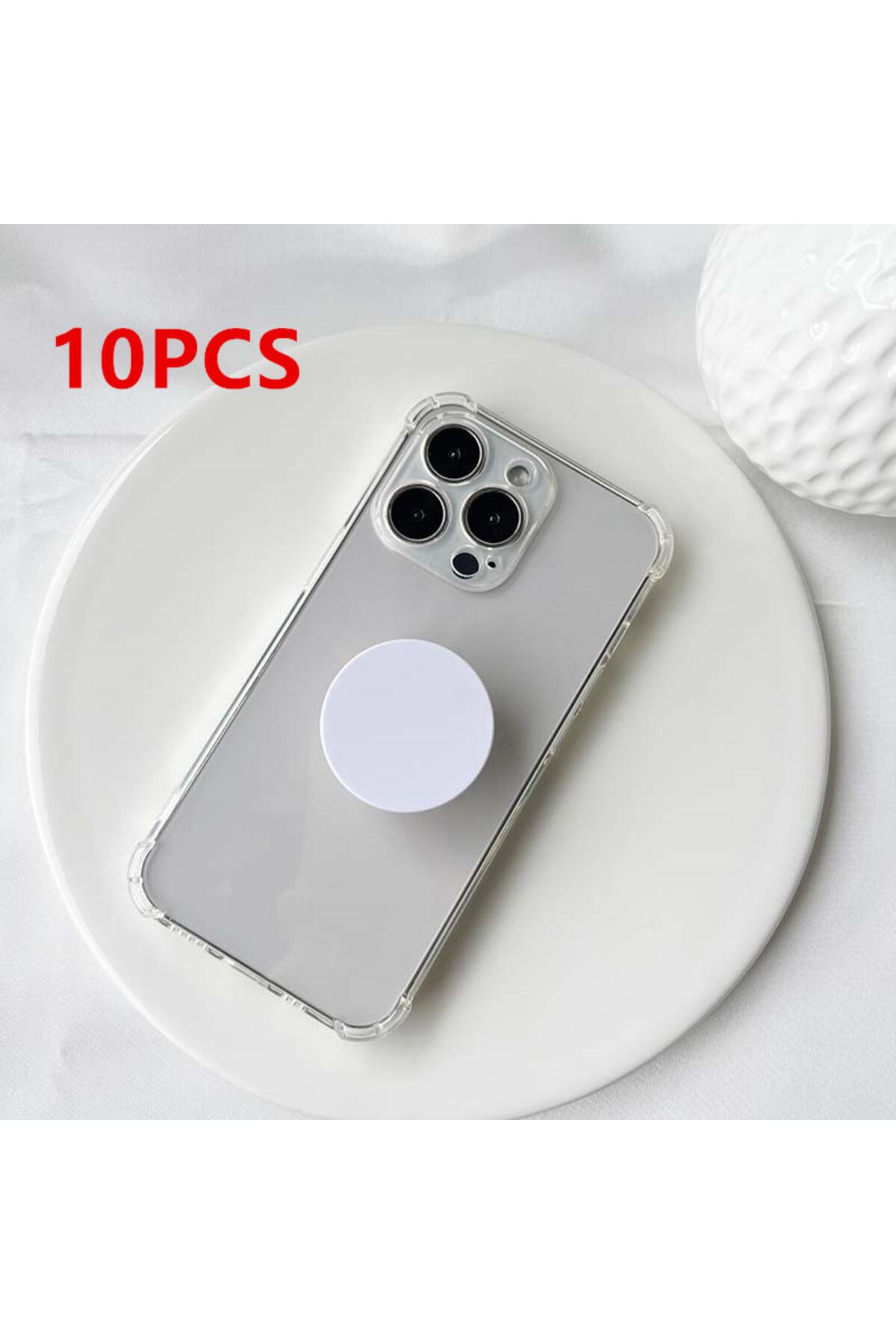 Choice1-10 pcs High Quality Talk Grip Transparent Socket Folding Griptok DIY Griptok accessories Mobile Phon 1