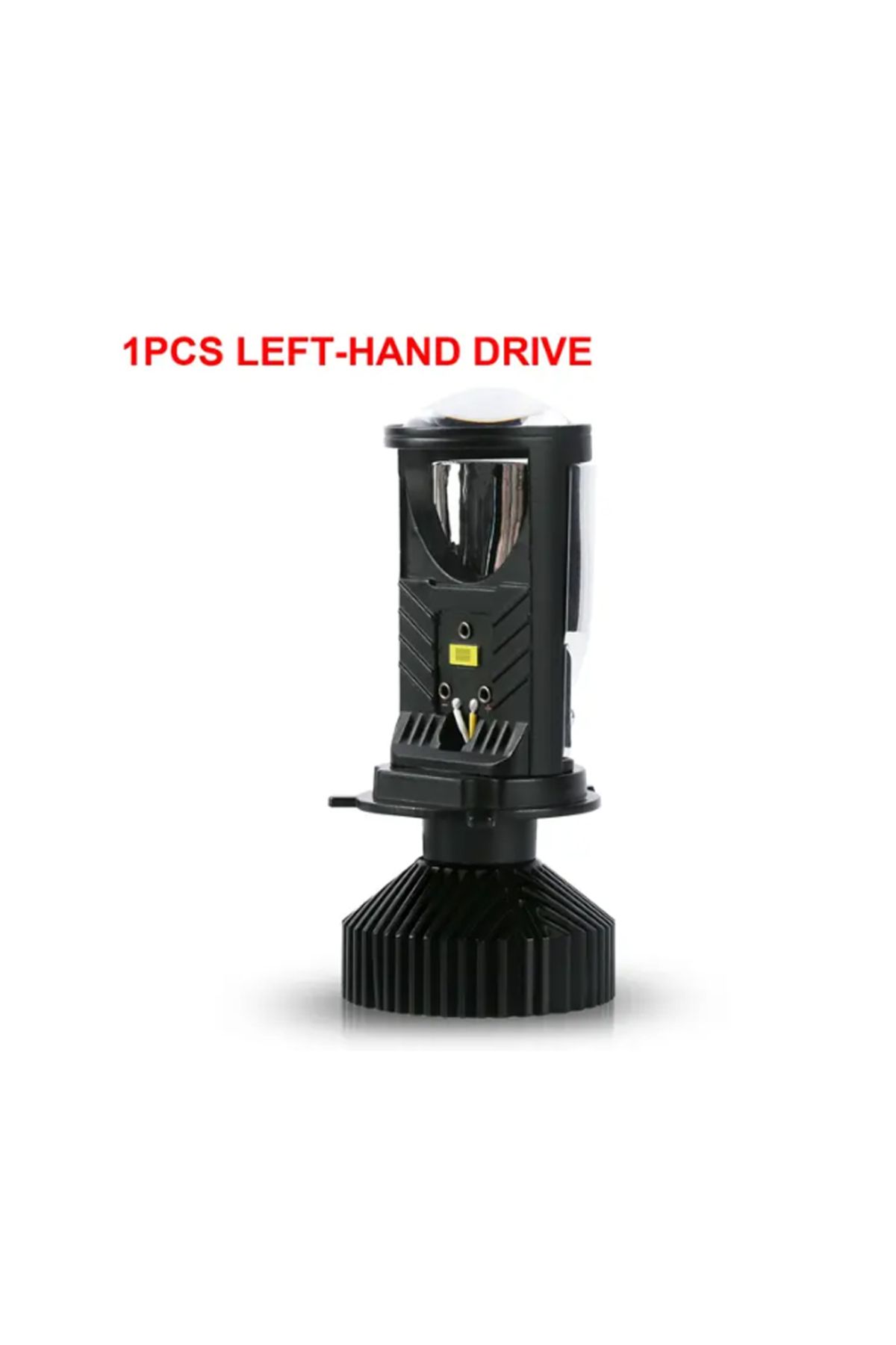 Choice-1pcs Left Hand Y6d H4 Led Projector Headlight Bulbs Bi Led Lens Projector With Fan H4 Mini Projector 1