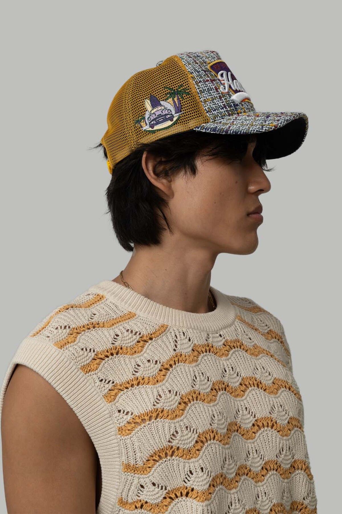Rust&Rich-White Trucker Hat - Women & Men, City's Collection - Havana 2