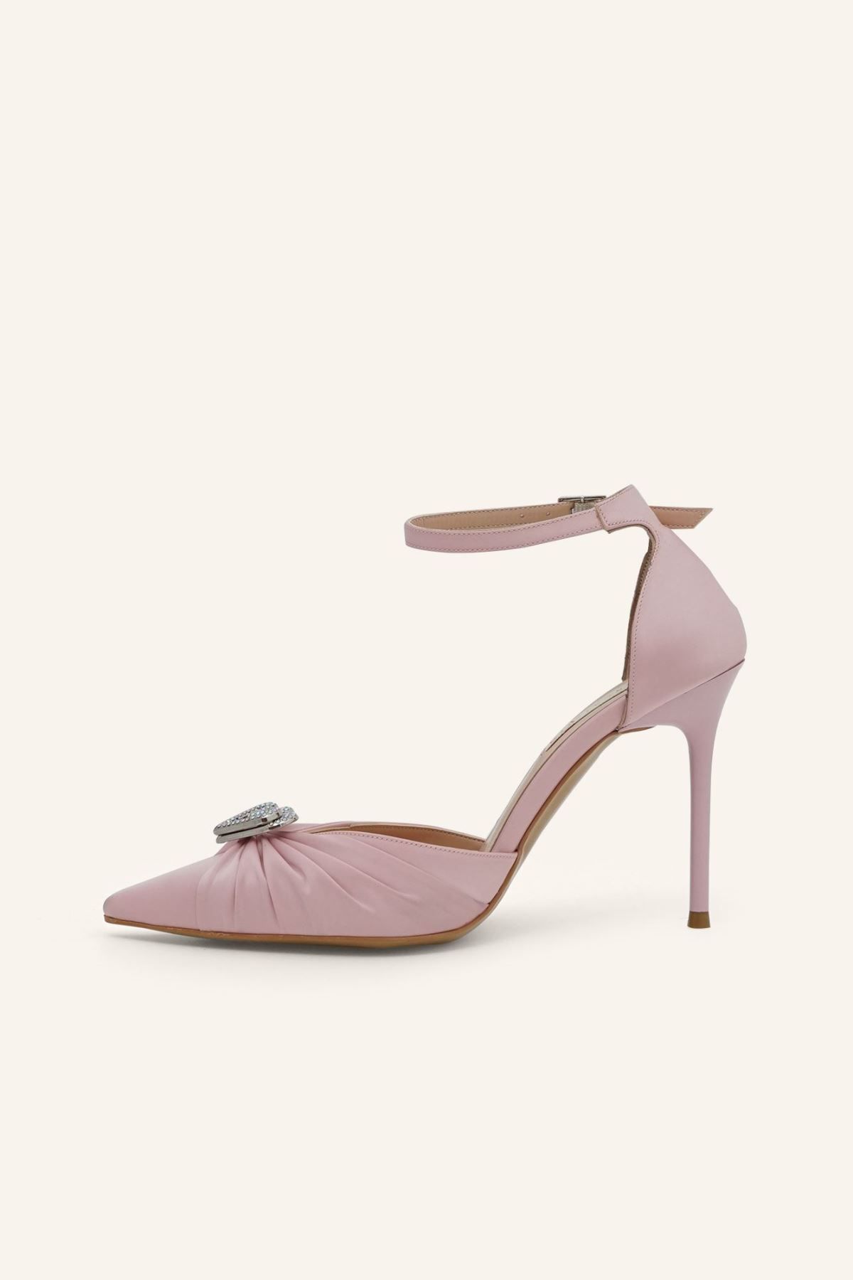 MARCATELLI-Pink Satin Olivia Stiletto 3