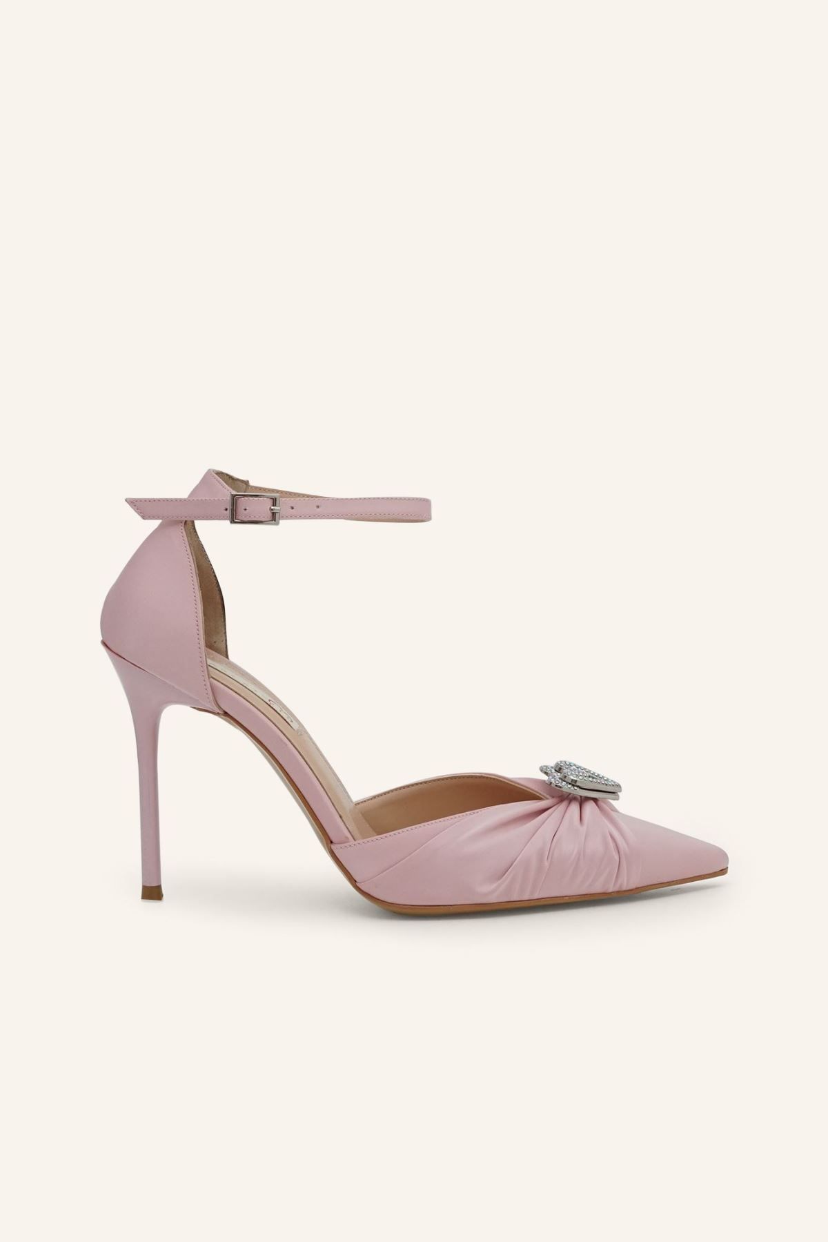 MARCATELLI-Pink Satin Olivia Stiletto 1