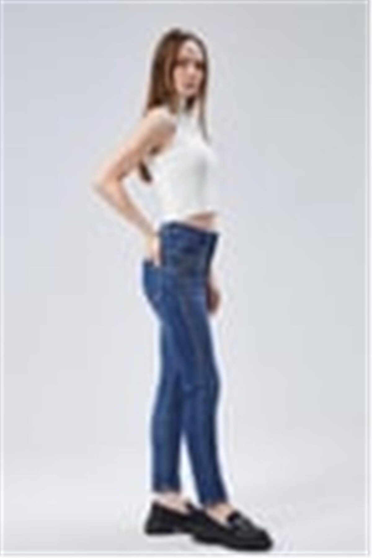 HomeStore-Denim Wide-Leg Trousers 2