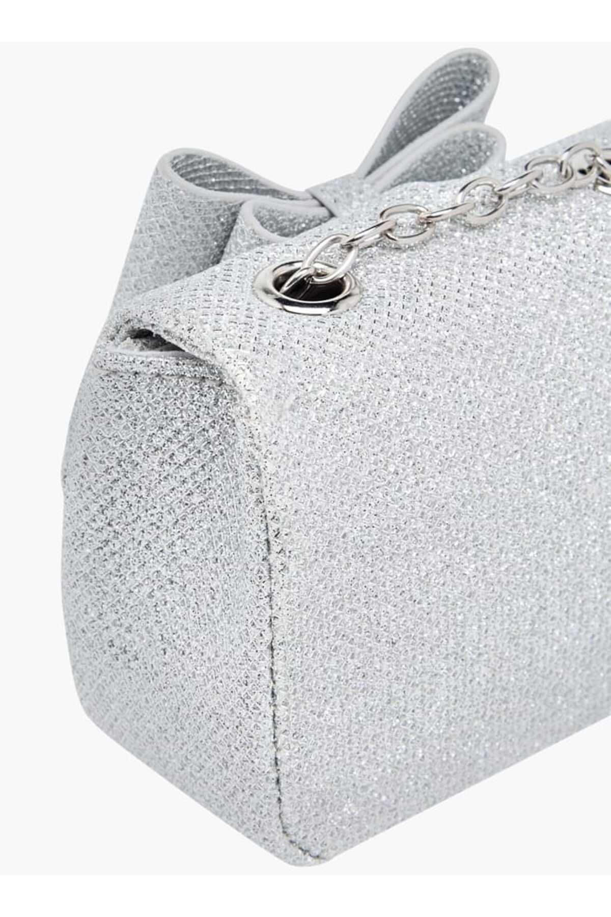 Little Missy-Bow Accent Crossbody Bag with Chain Strap and Twist Lock Closure 5