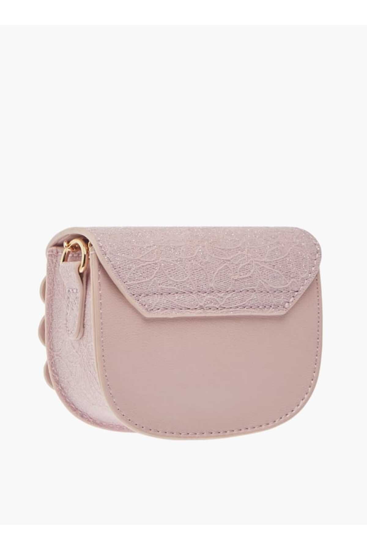 Little Missy-Bow Accent Crossbody Bag with Chain Strap and Button Closure 3