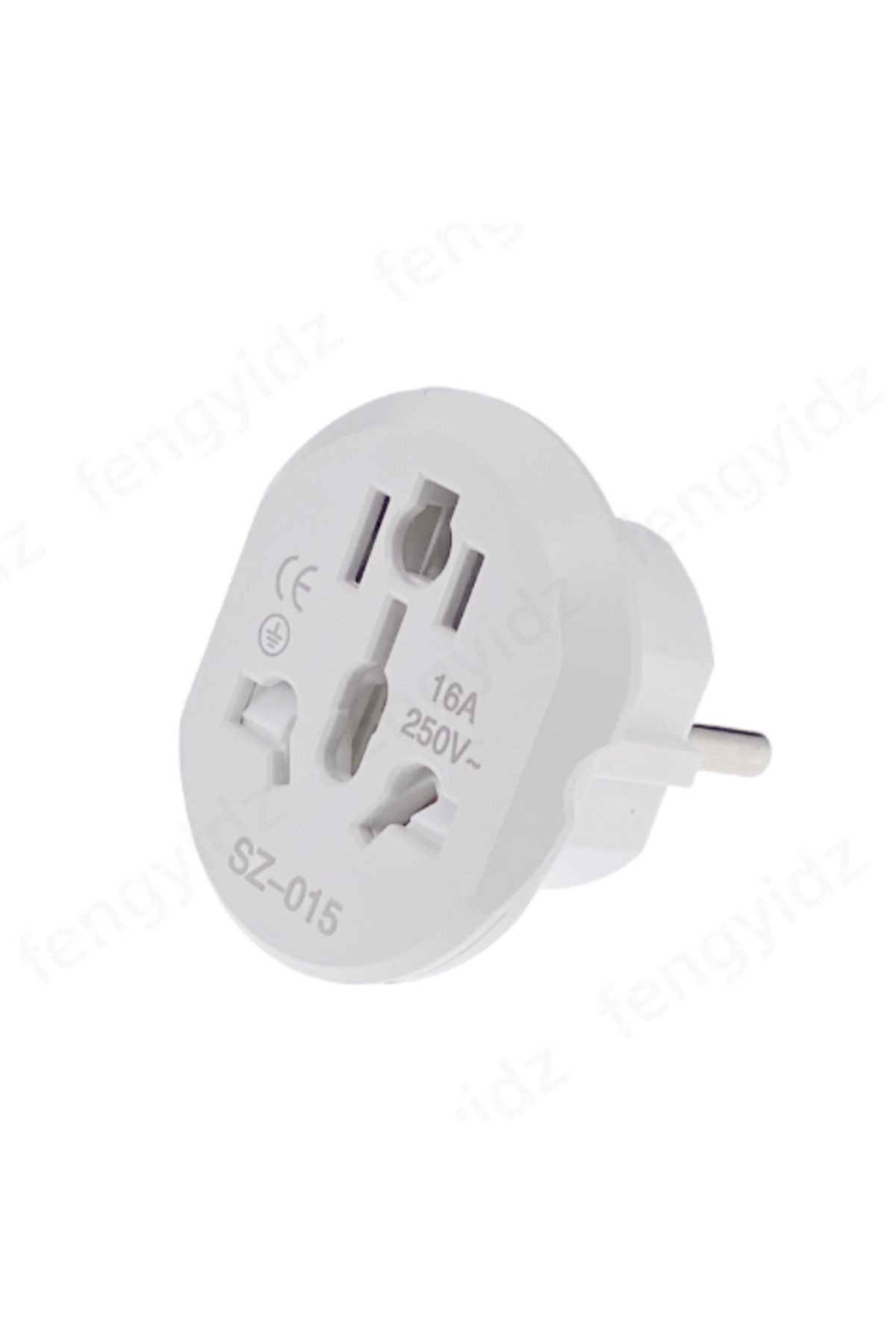 Choice-White Eu Plug Adapter 16a 250v Travel Adapter Converter 2 Round Socket High Quality Universal Au Us 1