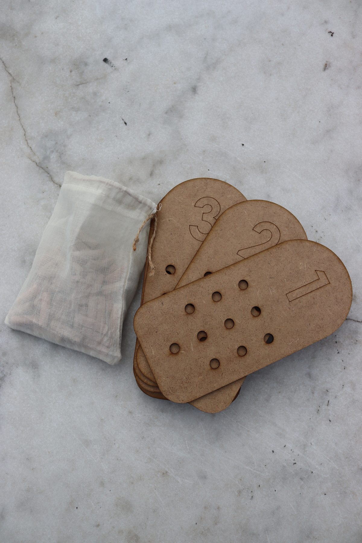 Assa Wood Ahşap Sayı Kartları - Montessori Eğitim Seti (KESE HEDİYEMİZDİR) fotoğrafı 7 (önizleme)