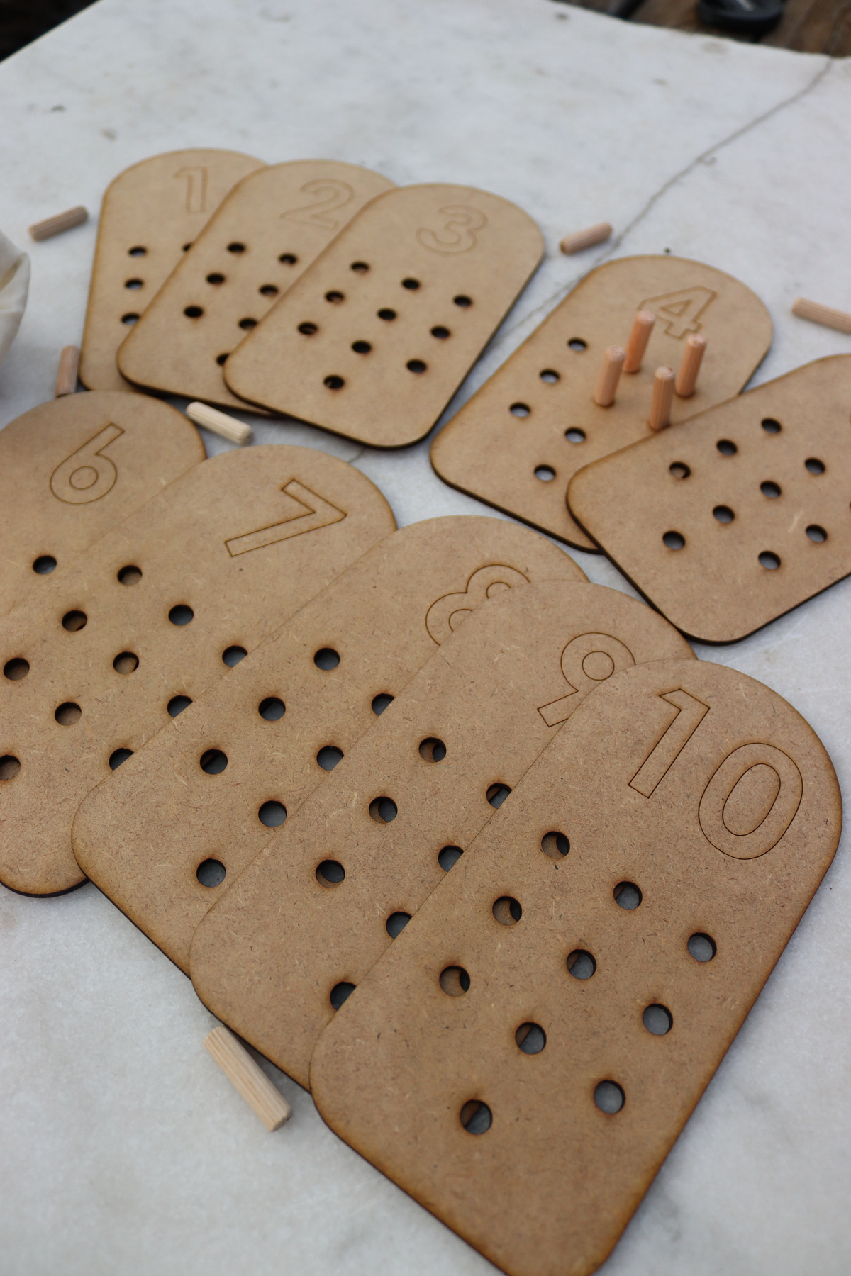 Assa Wood Ahşap Sayı Kartları - Montessori Eğitim Seti (KESE HEDİYEMİZDİR) fotoğrafı 6 (önizleme)