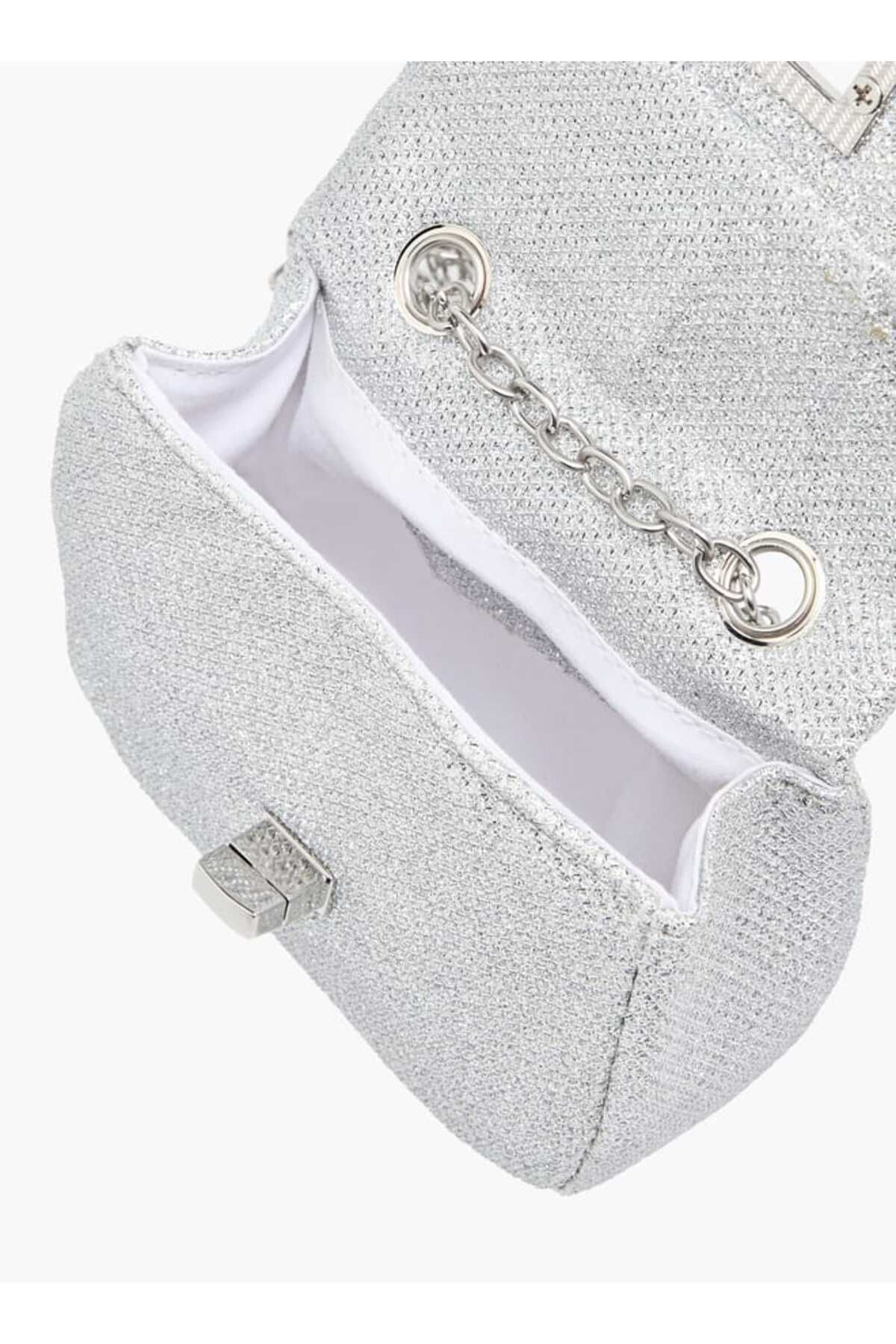 Little Missy-Bow Accent Crossbody Bag with Chain Strap and Twist Lock Closure 7