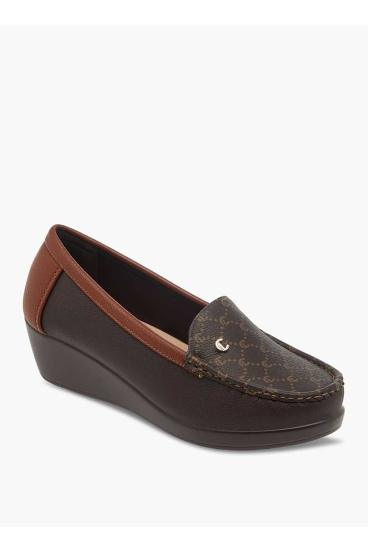 Le Confort-Textured Slip-On Loafers with Wedge Heels 2