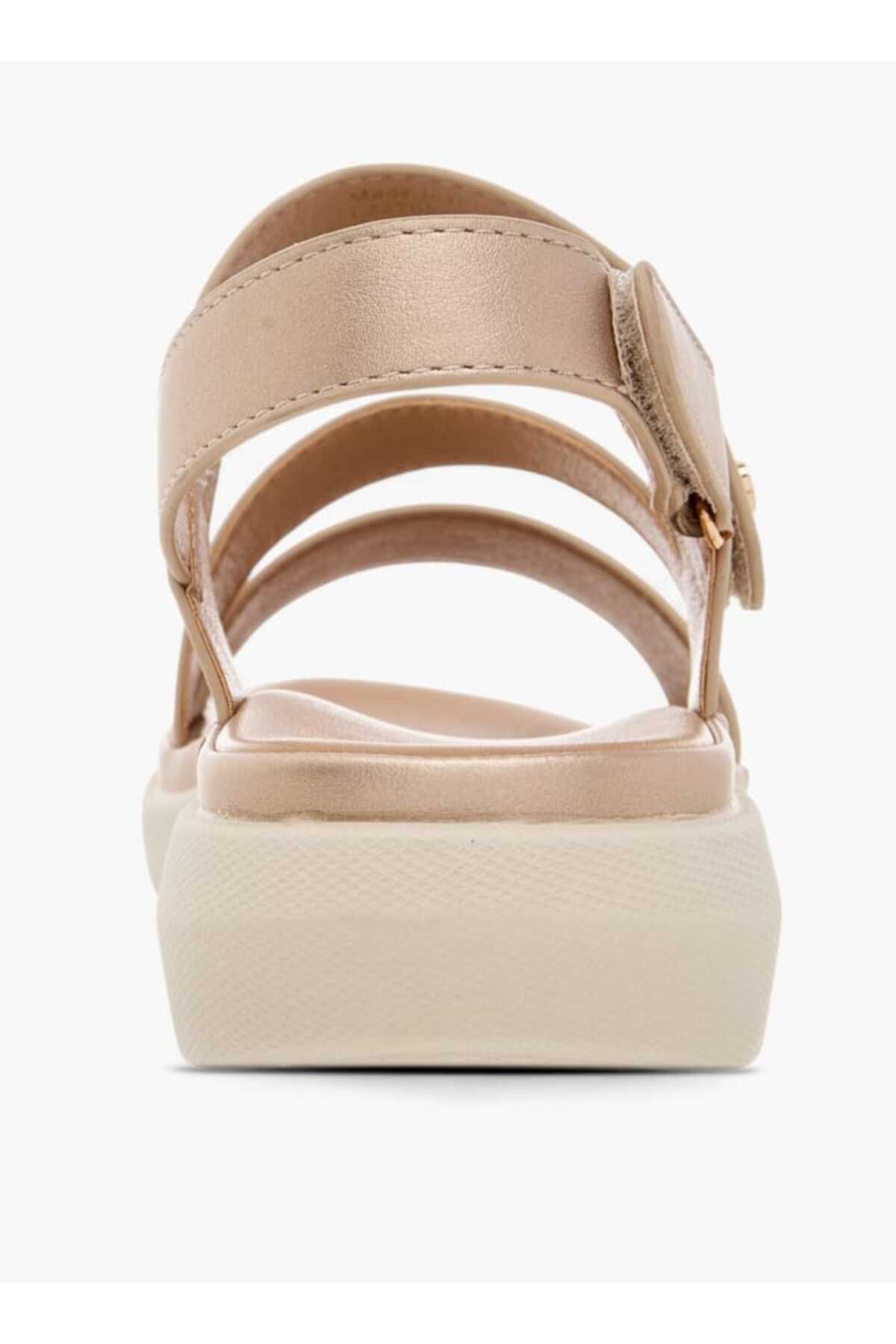 Flora Bella by Shoexpress-Flora Bella Solid Sandals with Hook and Loop Closure 5