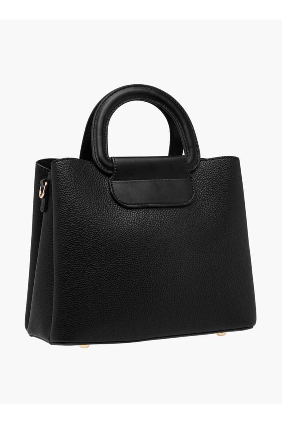 Flora Bella by Shoexpress-حقيبة توت بطبعة مونوغرام فلورا بيلا مع مقابض وحزام قابل للفصل 3