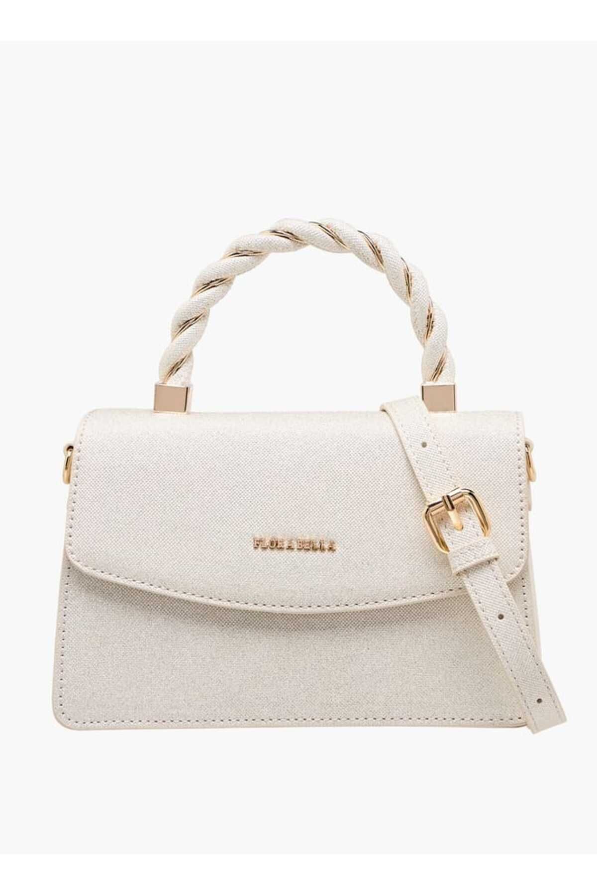 Flora Bella by Shoexpress-Flora Bella Textured Satchel Bag with Handle and Chain Strap 1