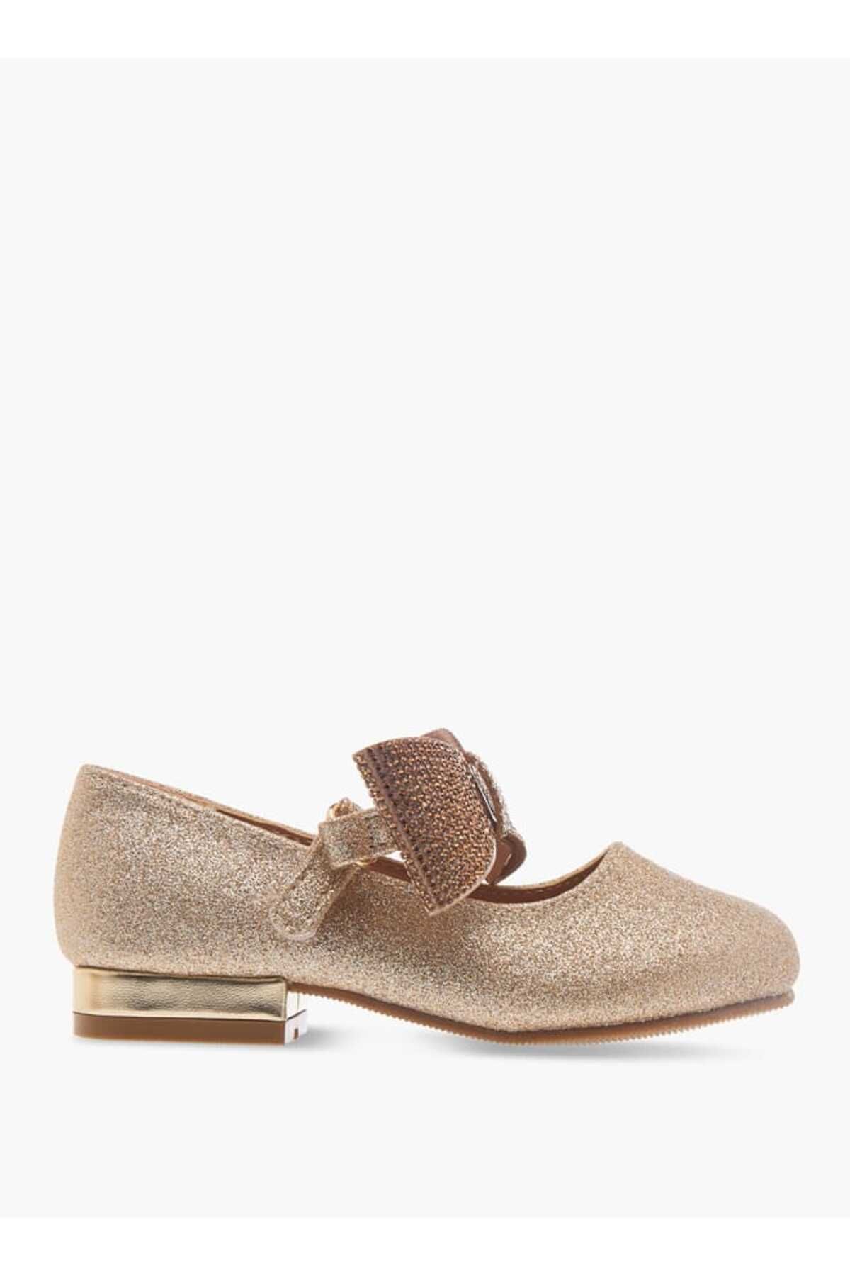 Flora Bella by Shoexpress-Flora Bella Bow Embellished Ballerina Shoes with Hook and Loop Closure 3