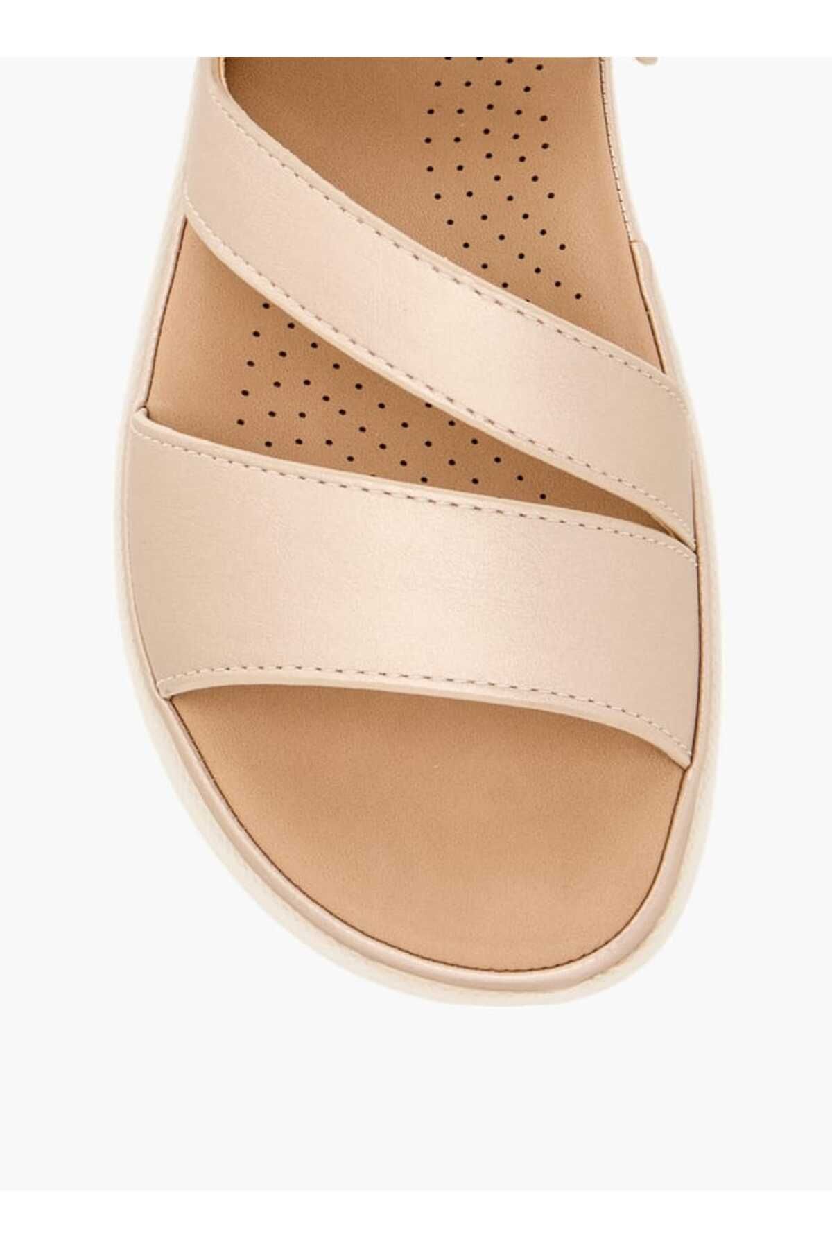 Flora Bella by Shoexpress-Flora Bella Solid Sandals with Hook and Loop Closure 4