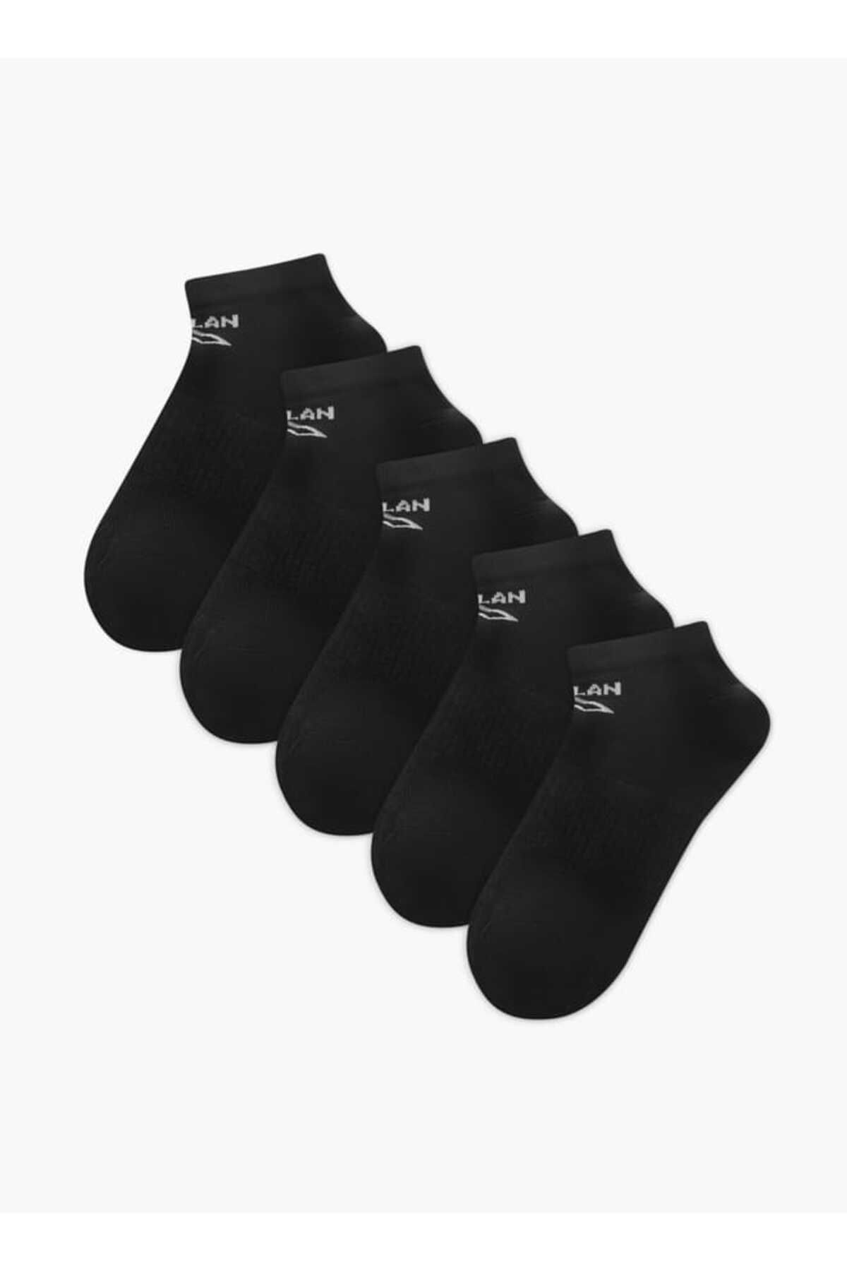 Oaklan by Shoexpress-Logo Print Ankle Length Socks - Set of 5 1